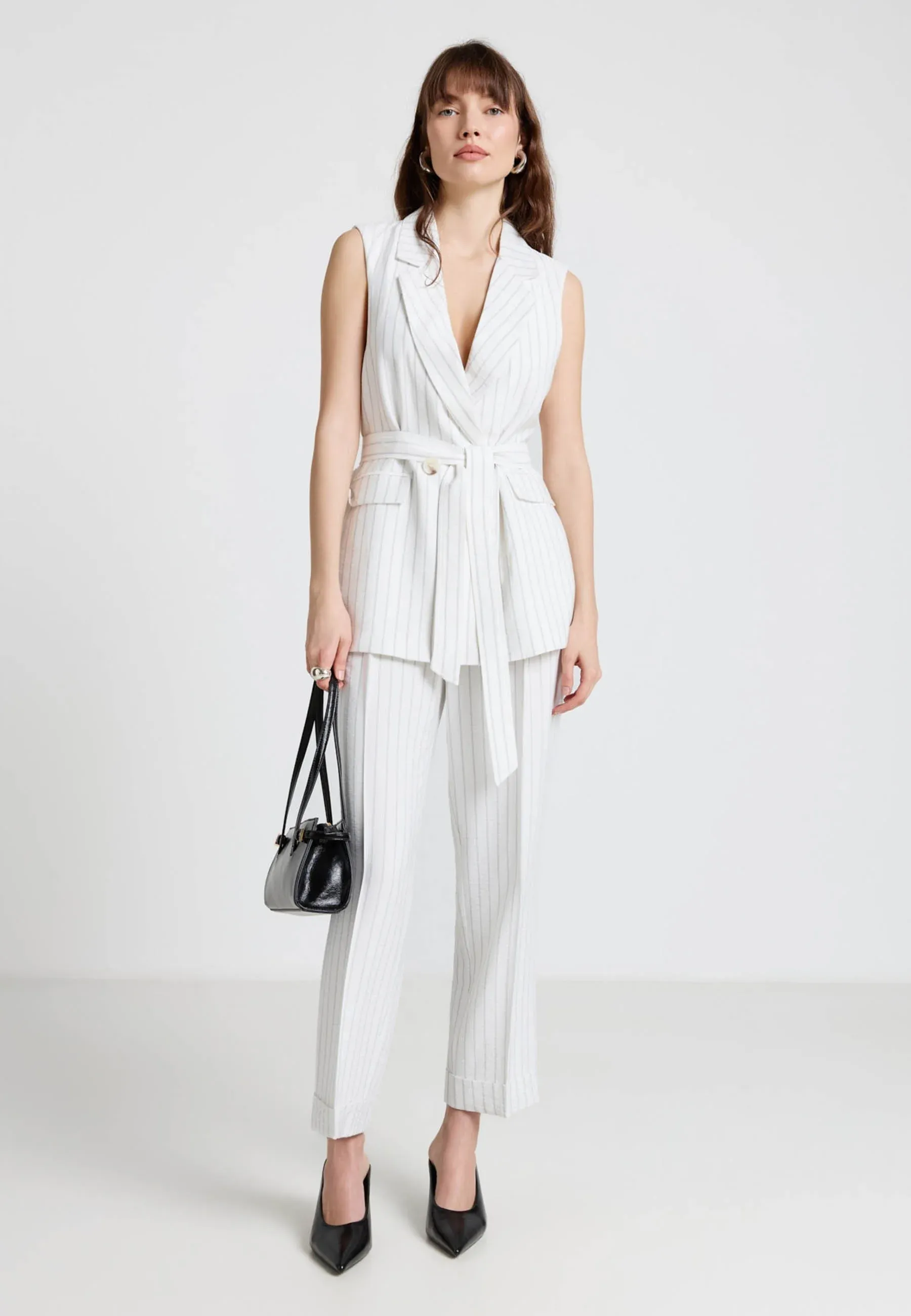 Calliope Manteau Mi-Saison Var Blanc Laine