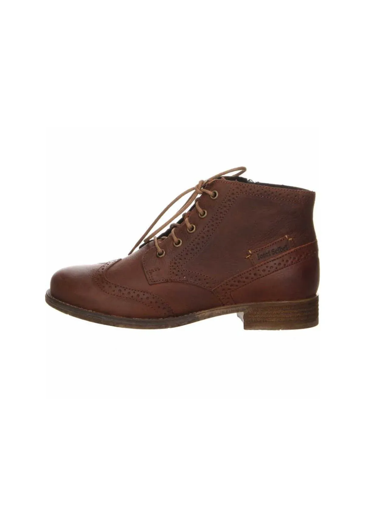 Josef Seibel Bottes à lacets mi-basses Marron