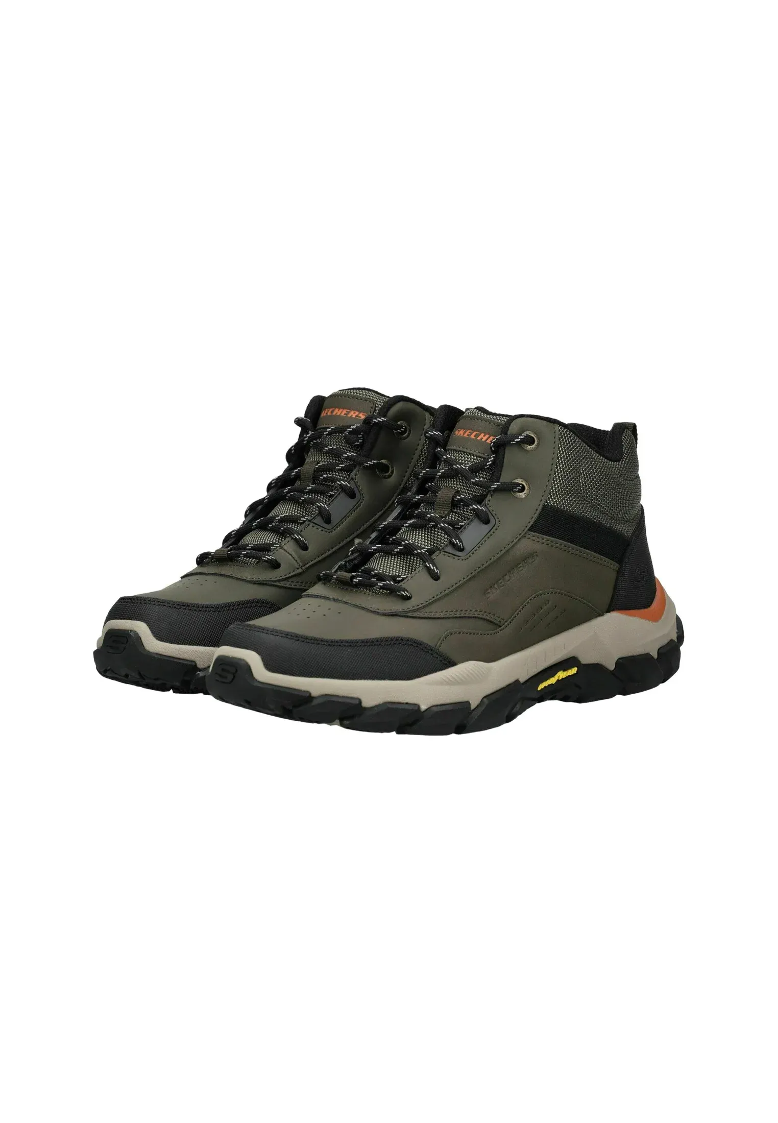 Skechers Bottes à lacets Grün Olv