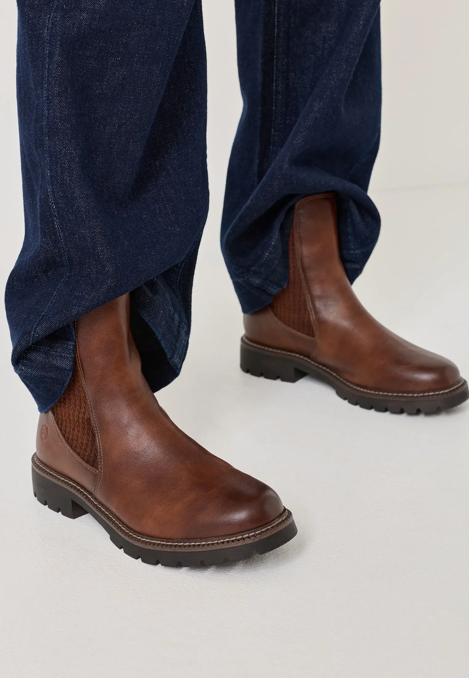 Tamaris Bottines Cognac