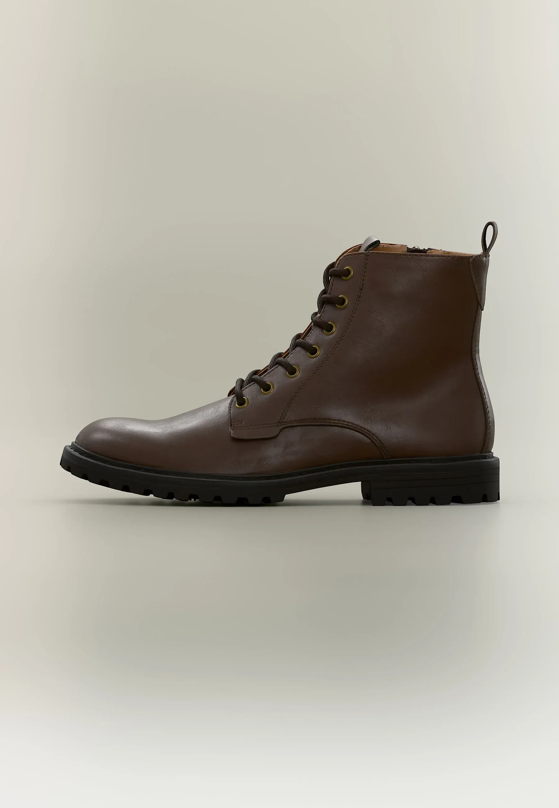Pier One By Zalando Bottes à lacets unisexe - brun foncé