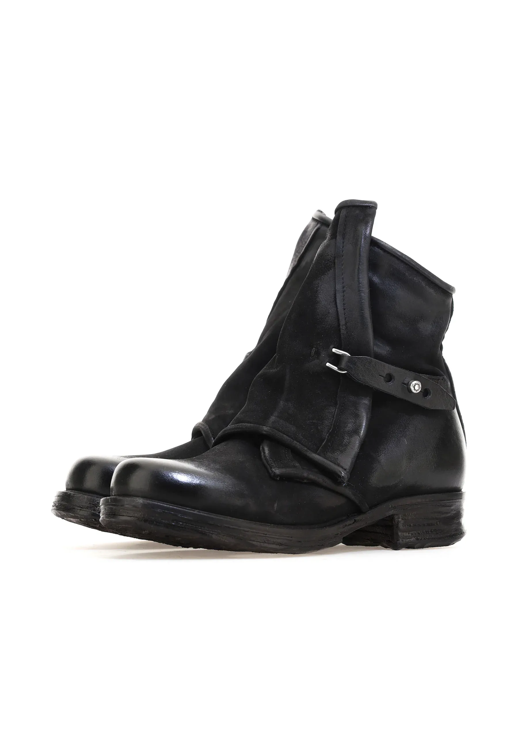 As98 Bottes texanes biker Noir