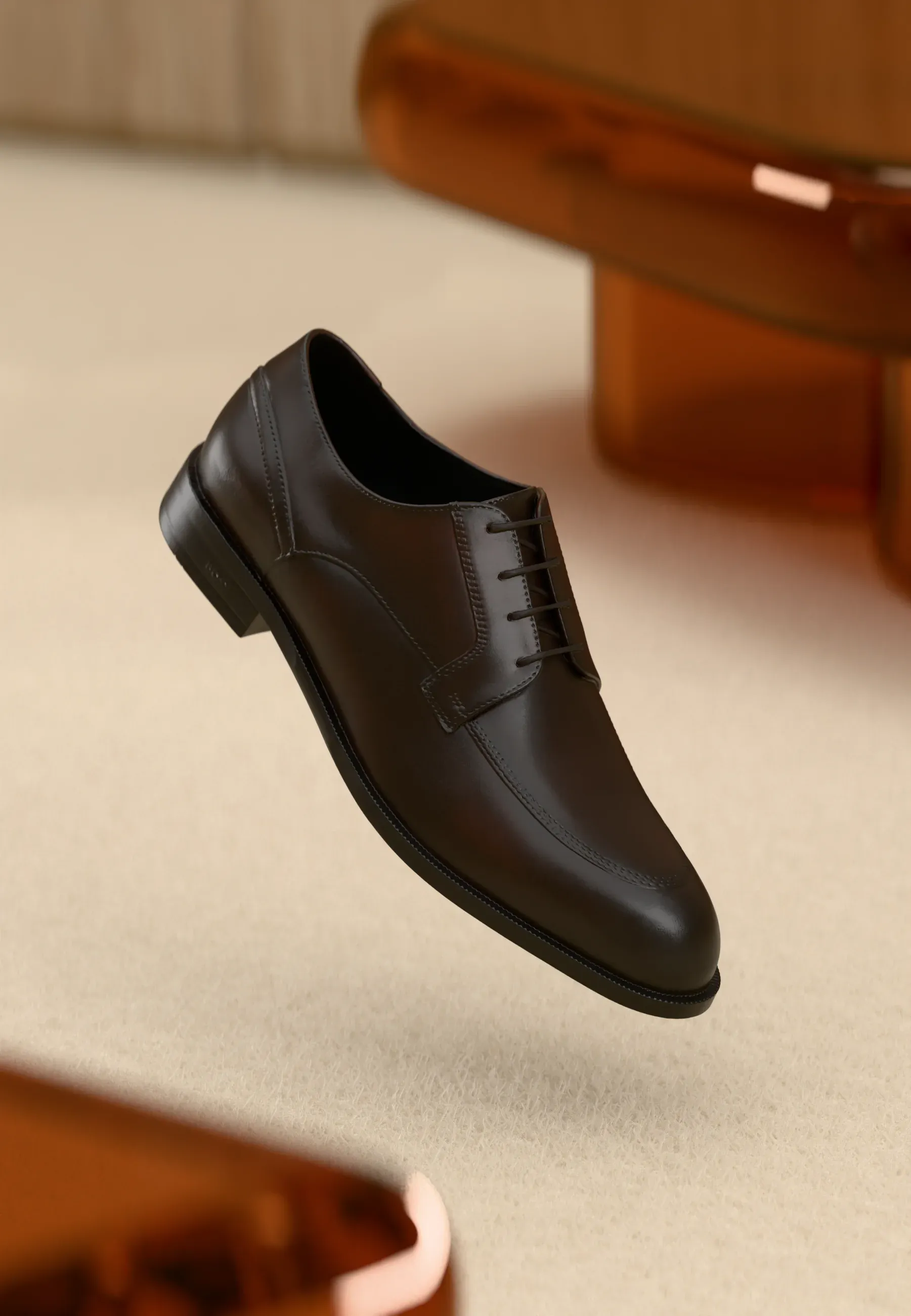 Boss Tayil Chaussures à lacets Élégantes Brun foncé