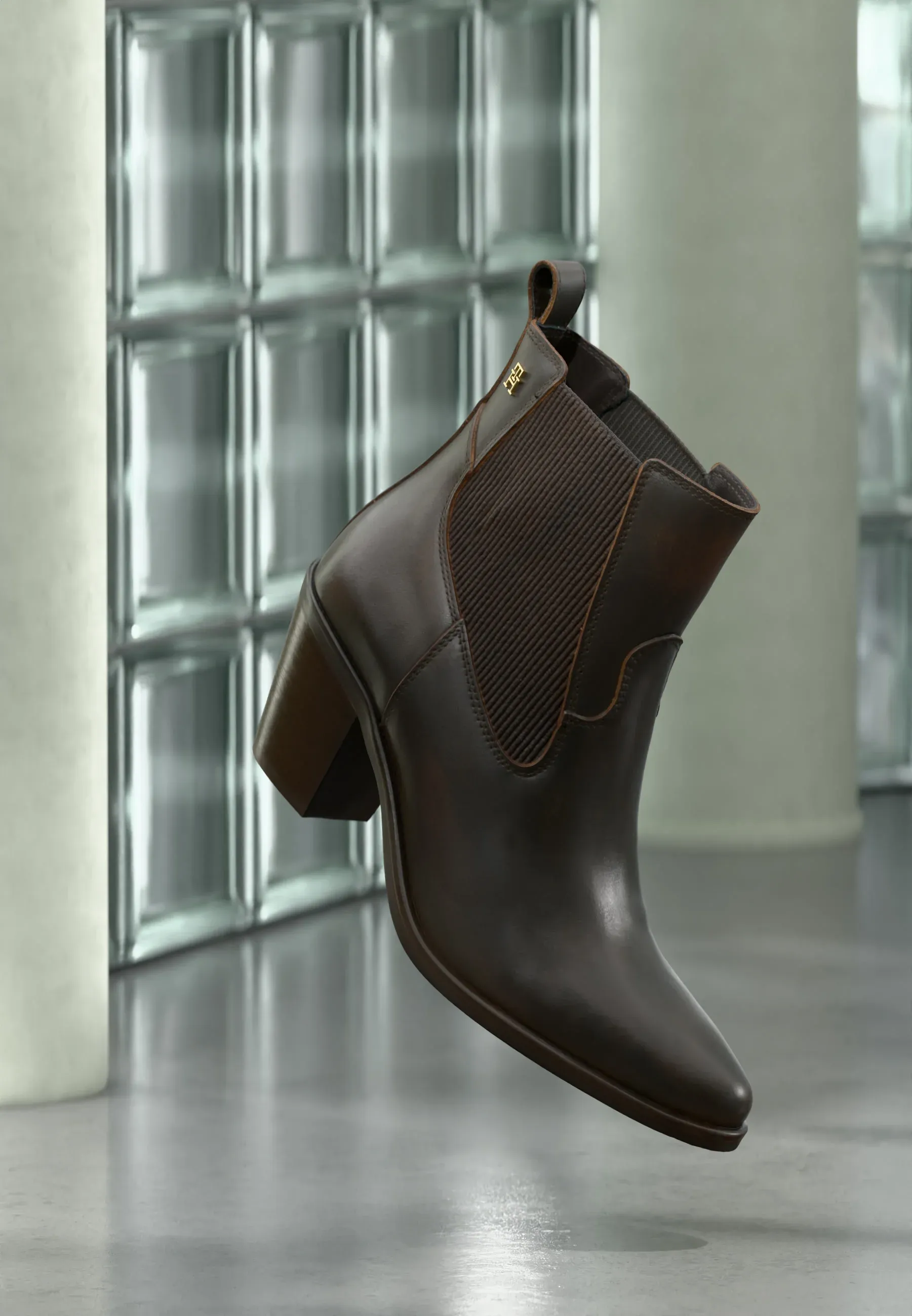 Tommy Hilfiger Western Chelsea Boot Stivaletti Texani Biker Brushed Brown