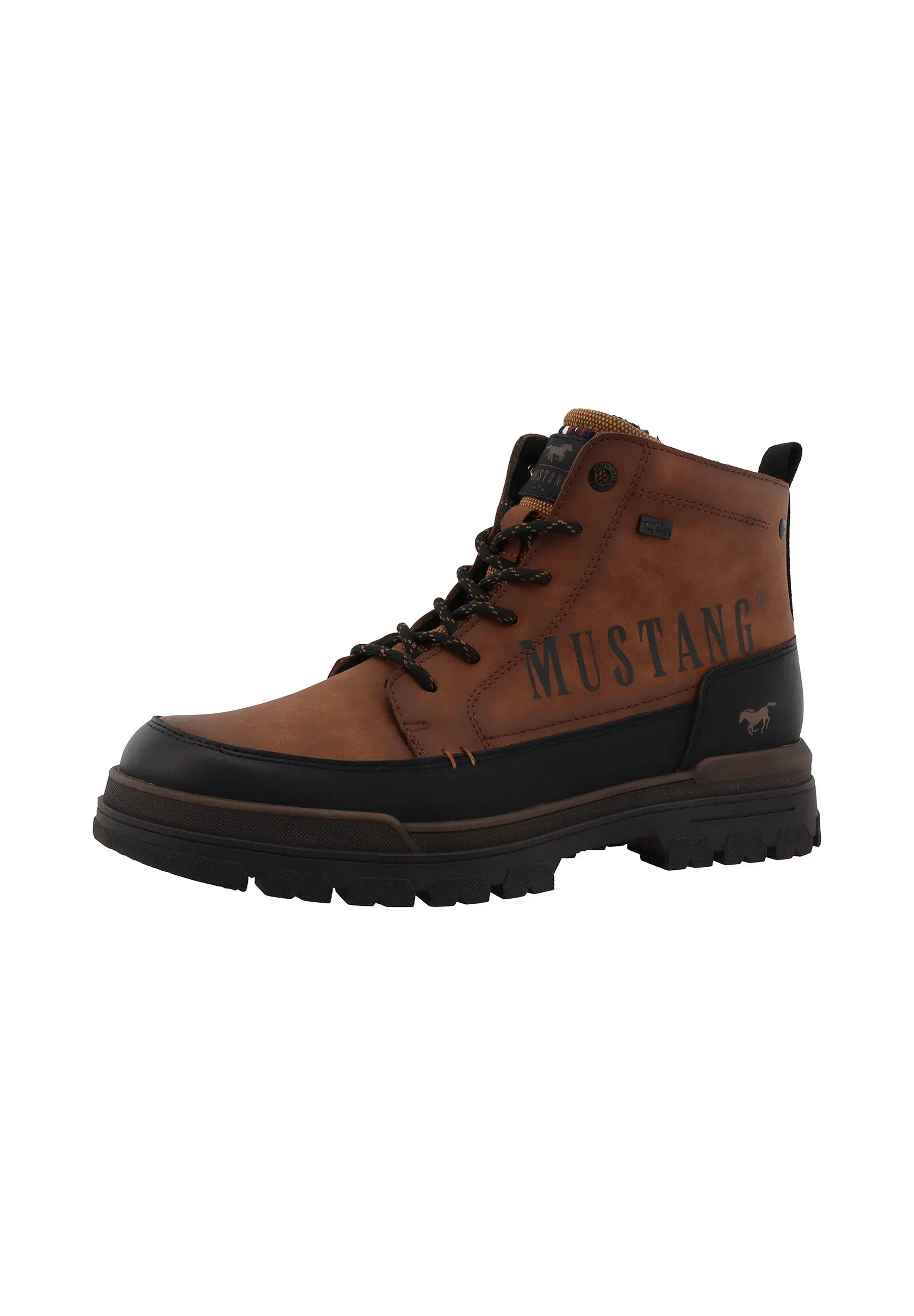 Bottes d'hiver Mustang Stivaletti Stringati Cognac