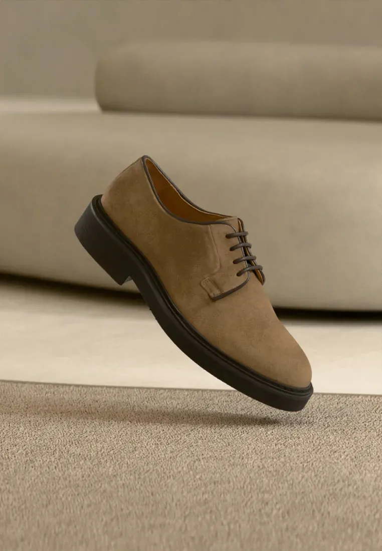 Zign En Cuir Souliers Élégants Taupe