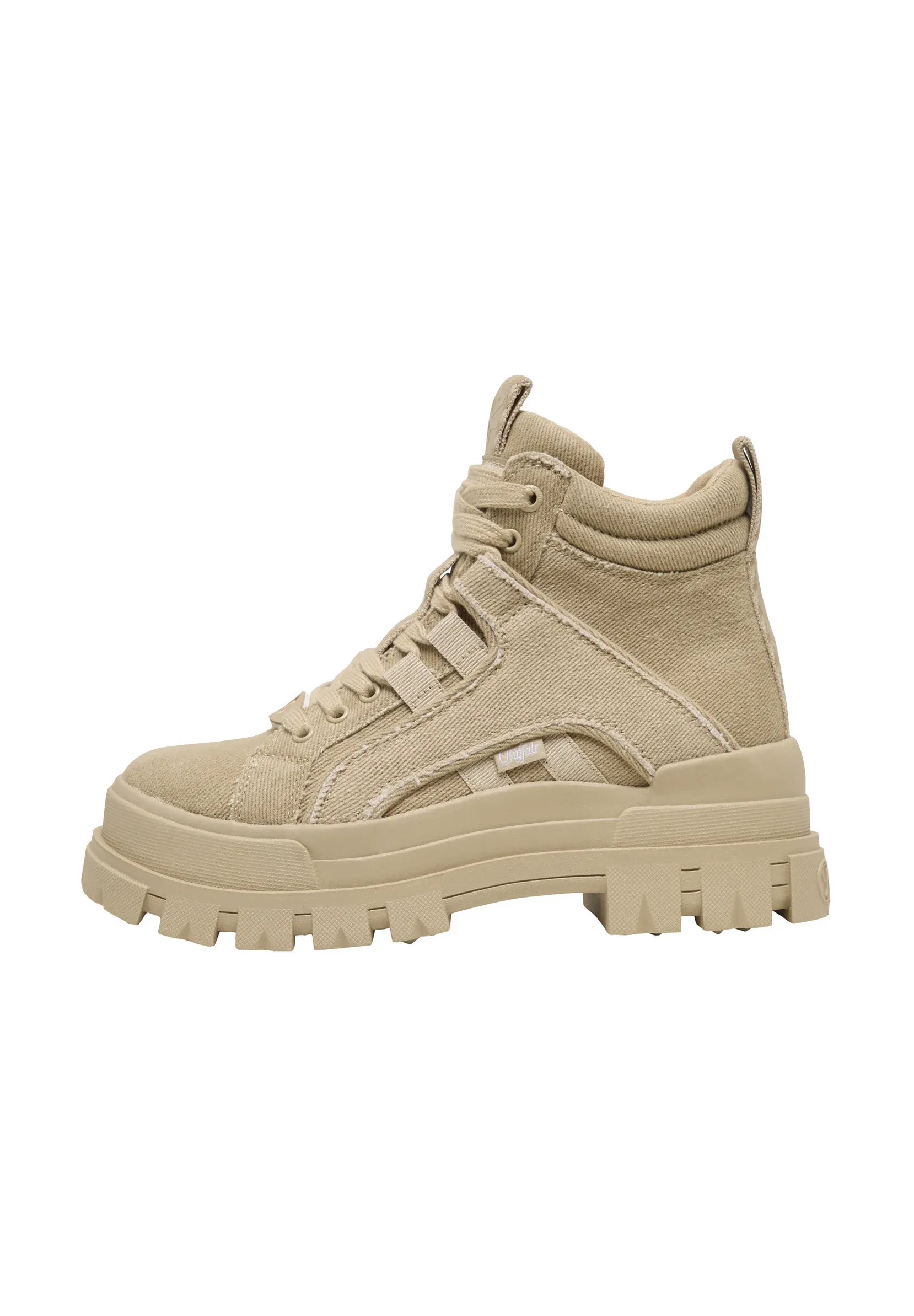 Buffalo Aspha Nc Mid Stivaletti Stringati Beige