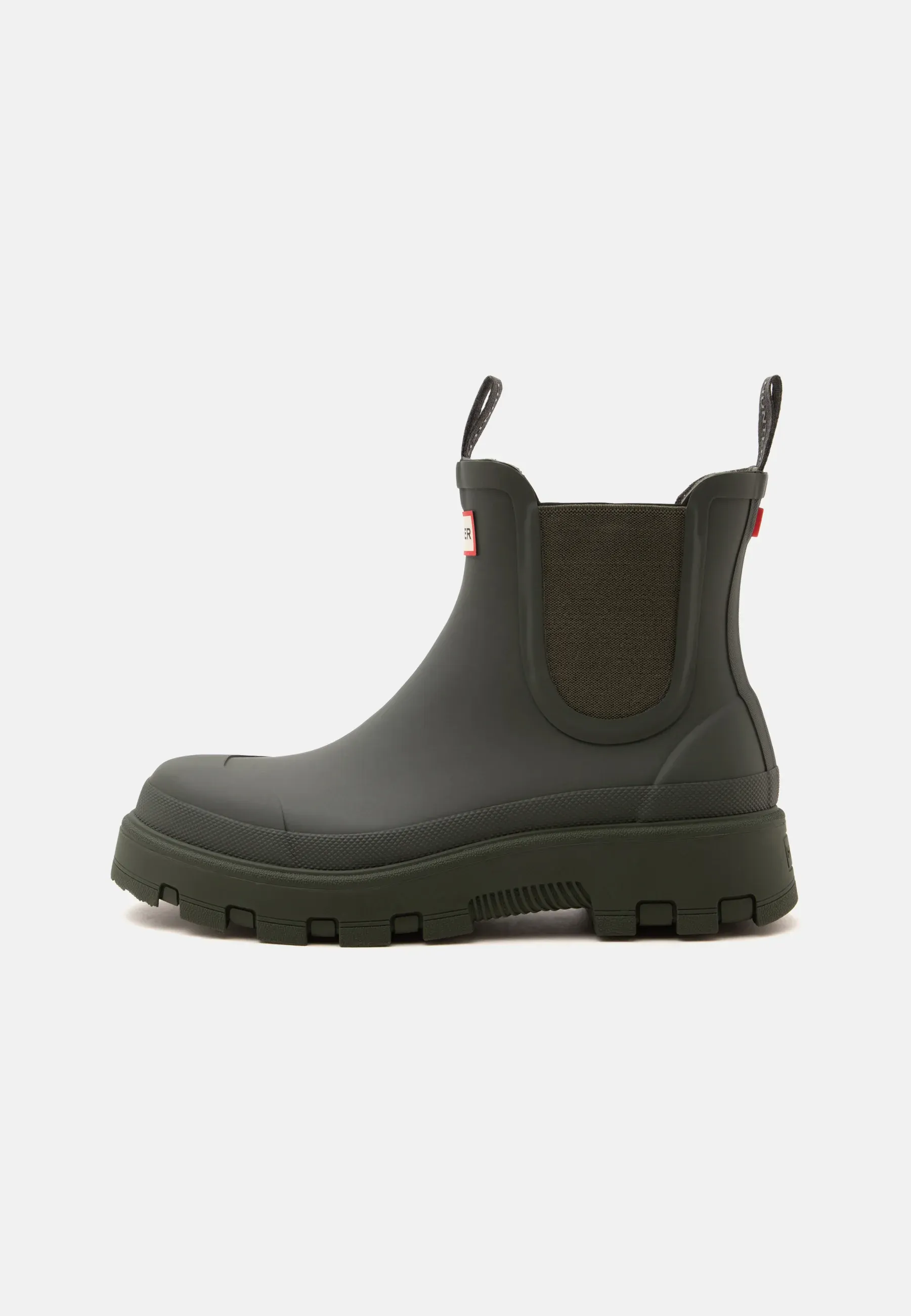 Botte de Chelsea Élastique Original Hunter Unisexe Stivali en Caoutchouc Olive Sombre