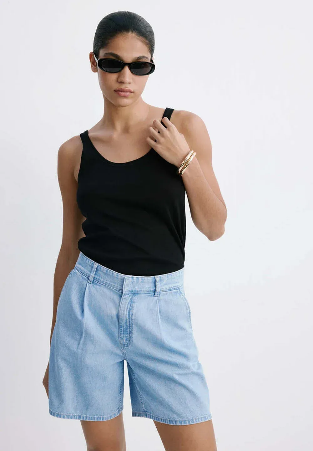 Shorts Mango Di Jeans Bleu Clair