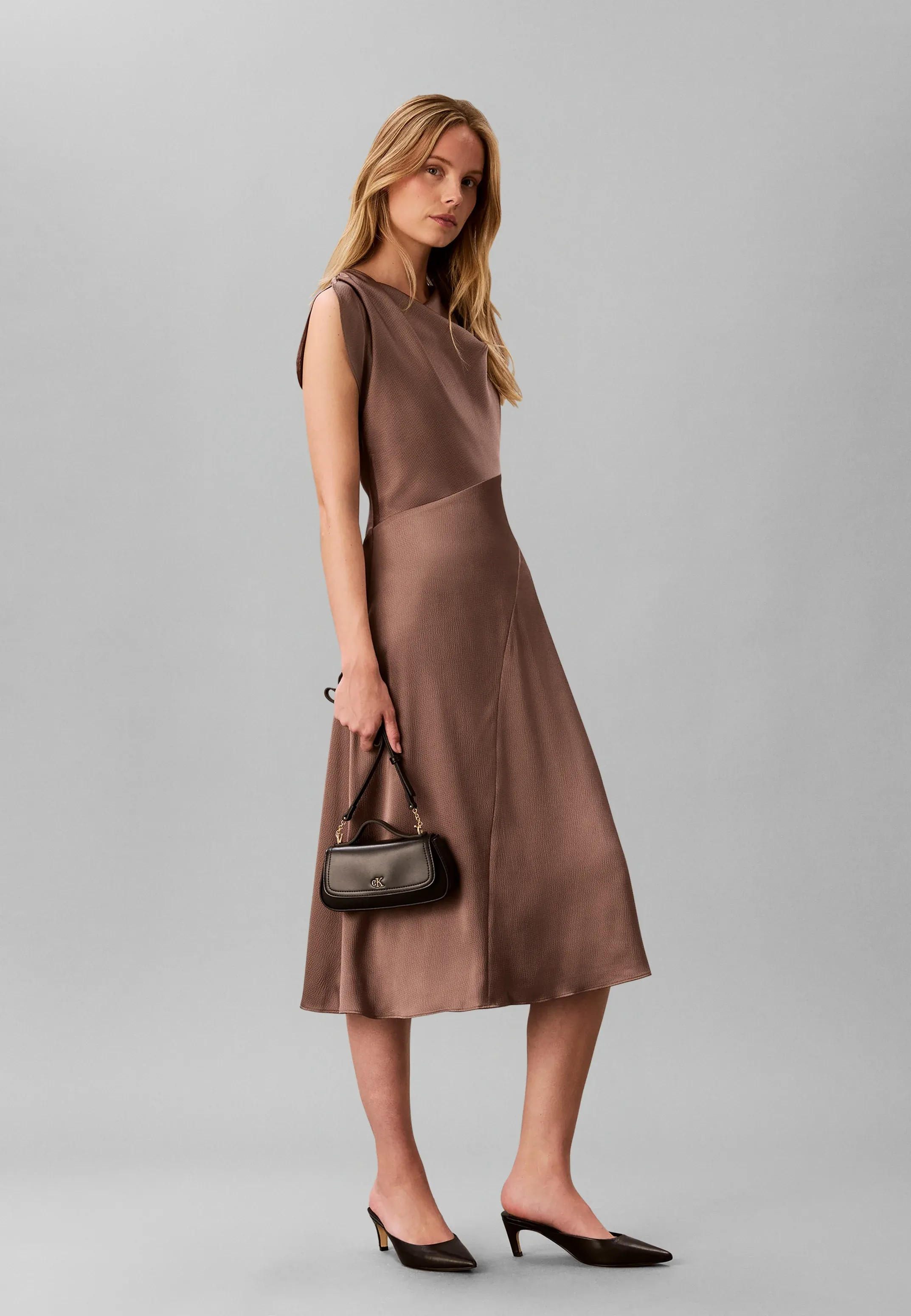 Calvin Klein Sac à main à bandoulière à poignée supérieure Noir