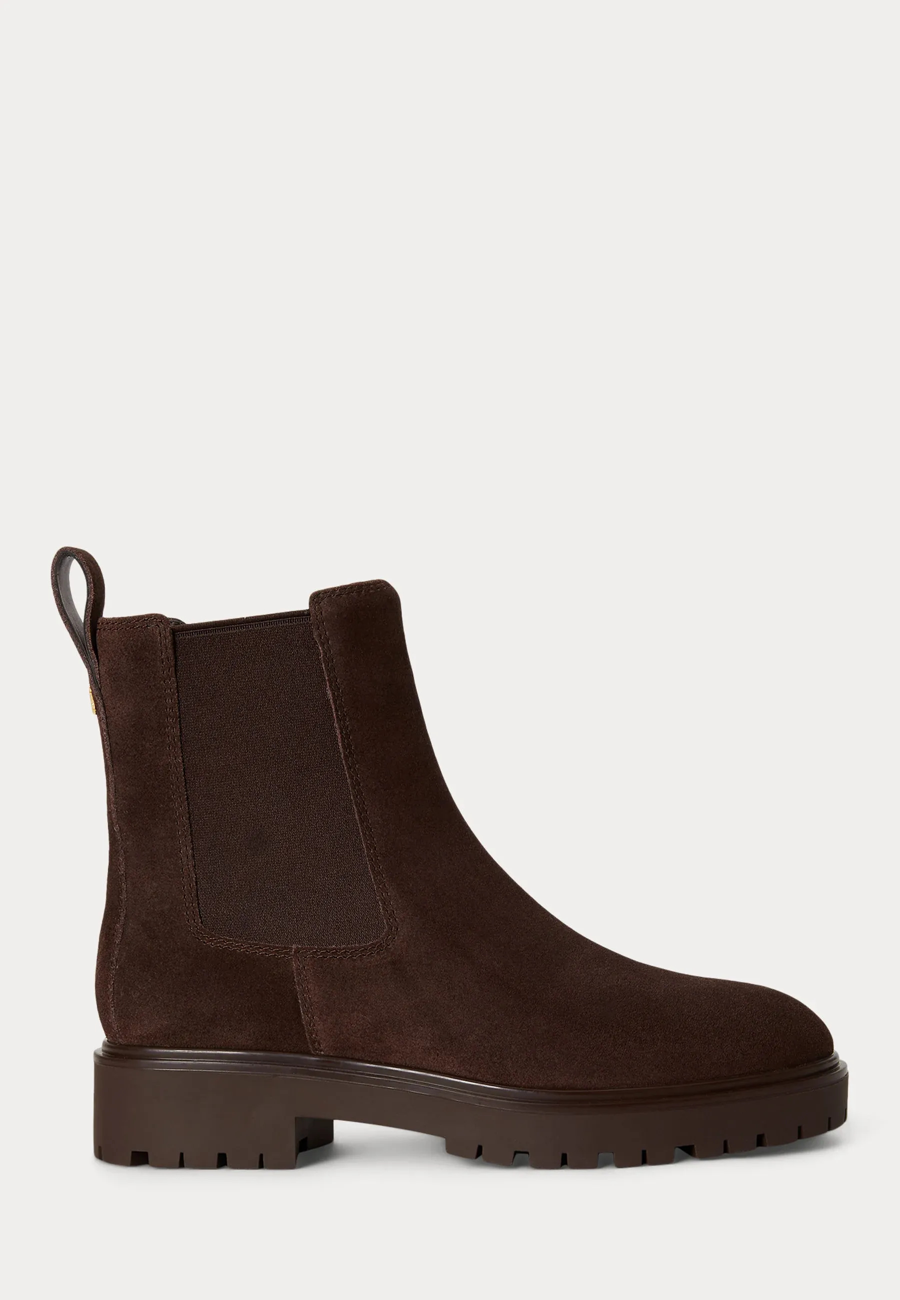Lauren Ralph Lauren Allyson Suede Bootie Stivaletti Marron Châtaigne