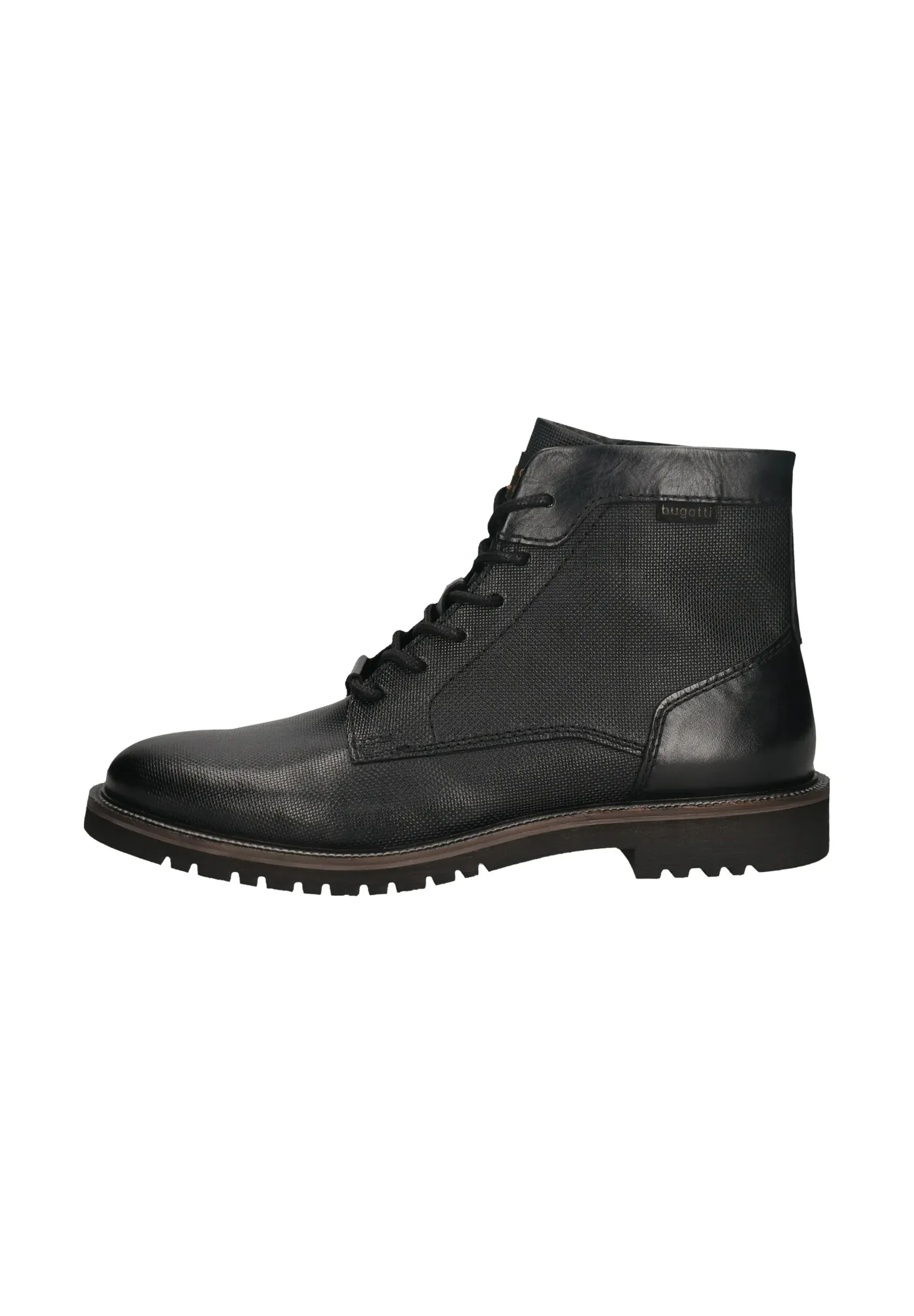 Bottes Bugatti à lacets noires