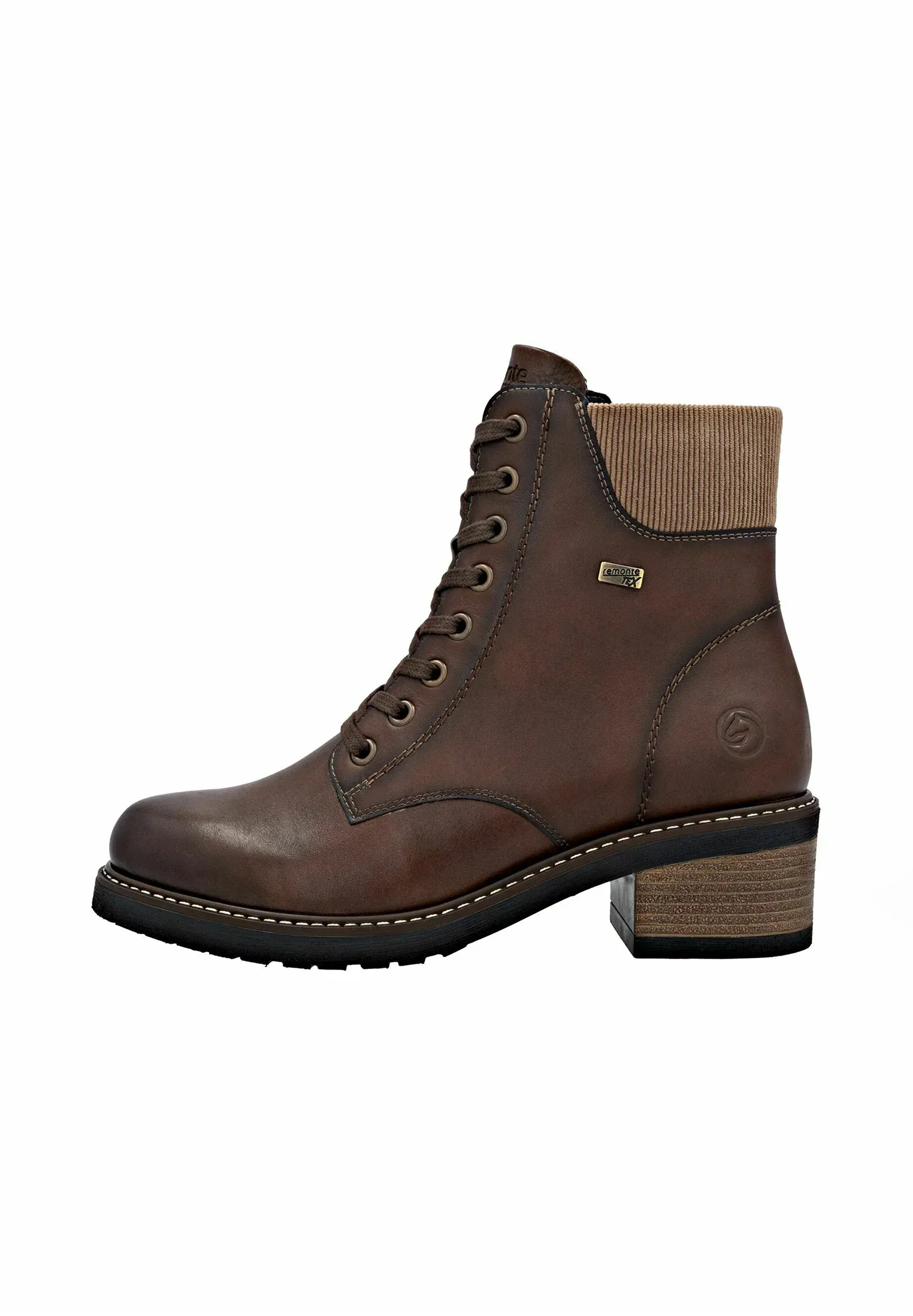 Bottes à lacets Remonte Chestnut Hazel Lehm