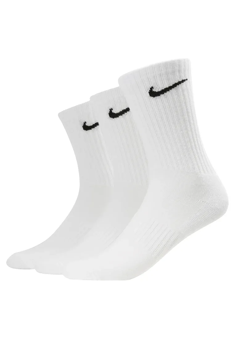 Nike Performance Everyday Cush Crew 3 Pack Chaussettes Sportives Blancnoir