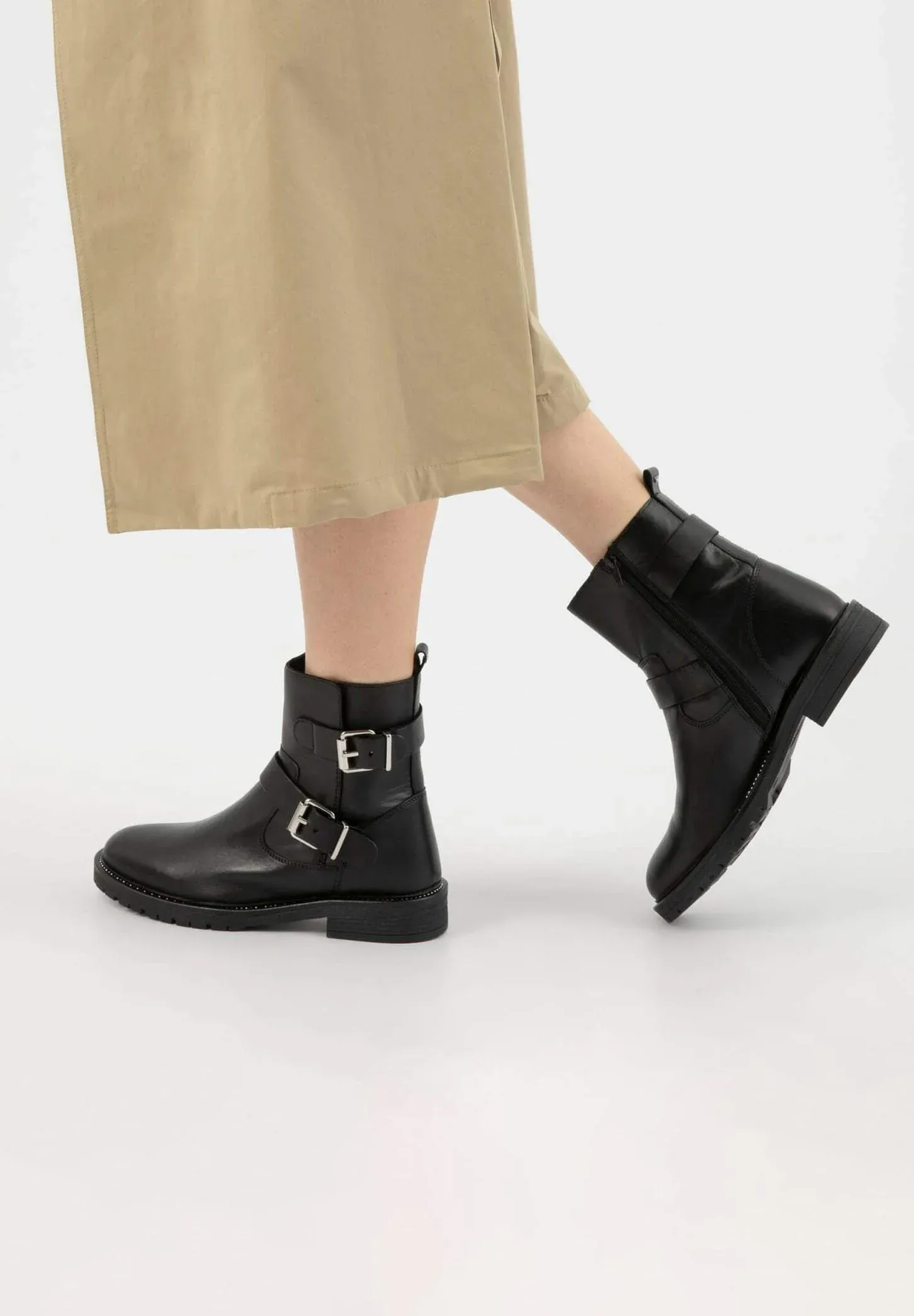 Wojas Bottes texanes biker noires
