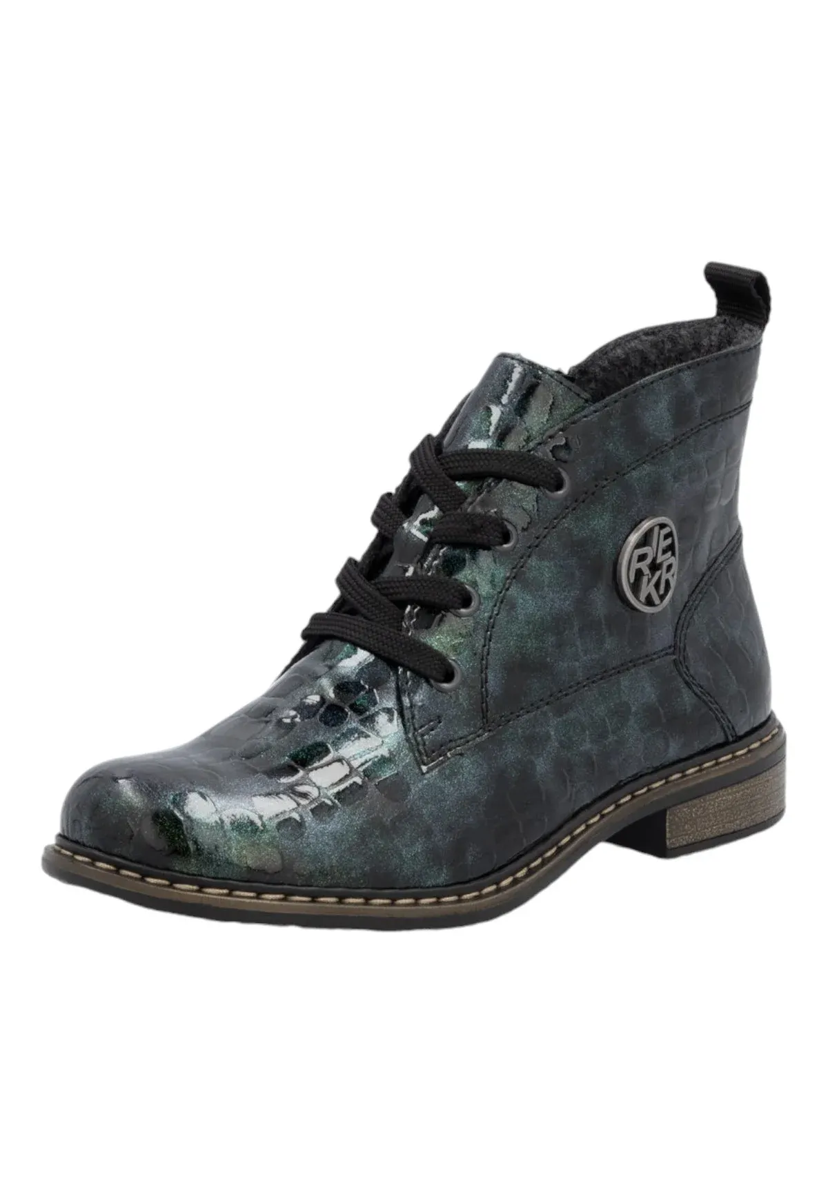Rieker Bottes à lacets multicolores