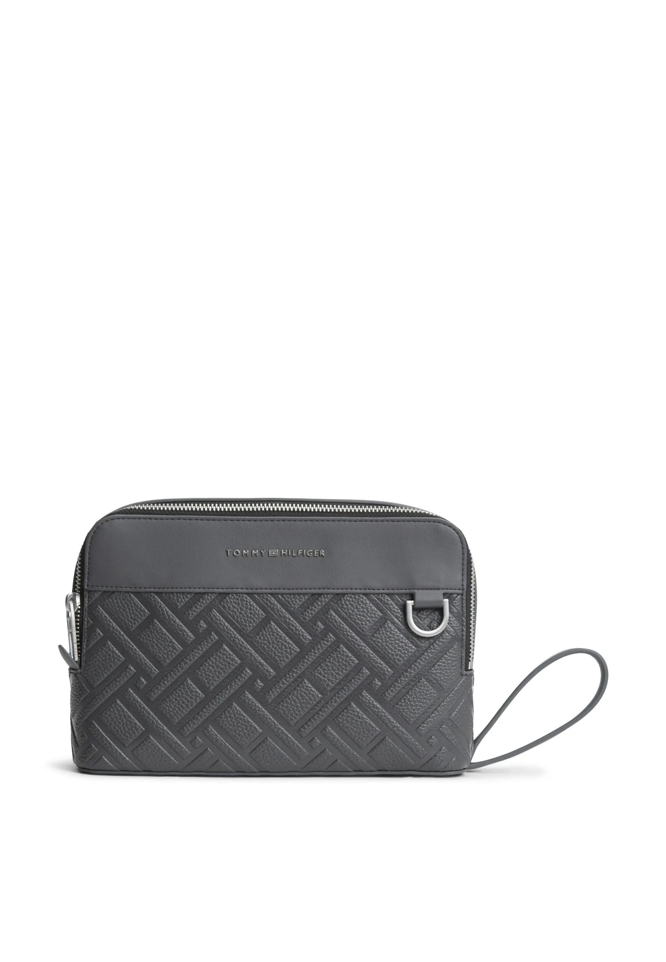 Tommy Hilfiger Flag Pouch Unisexe Pochette Gris Foncé