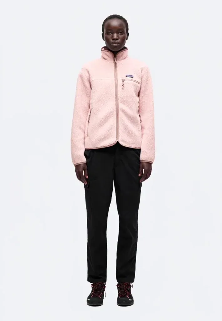 Veste Patagonia en polaire douce mauve