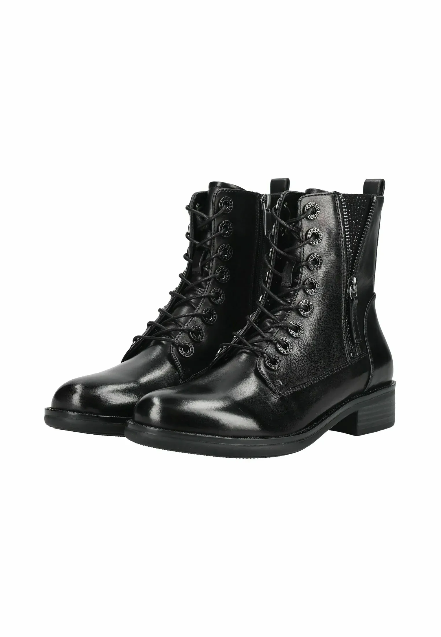 Regarde Le Ciel Stiefelette Stivaletti Stringati Noir