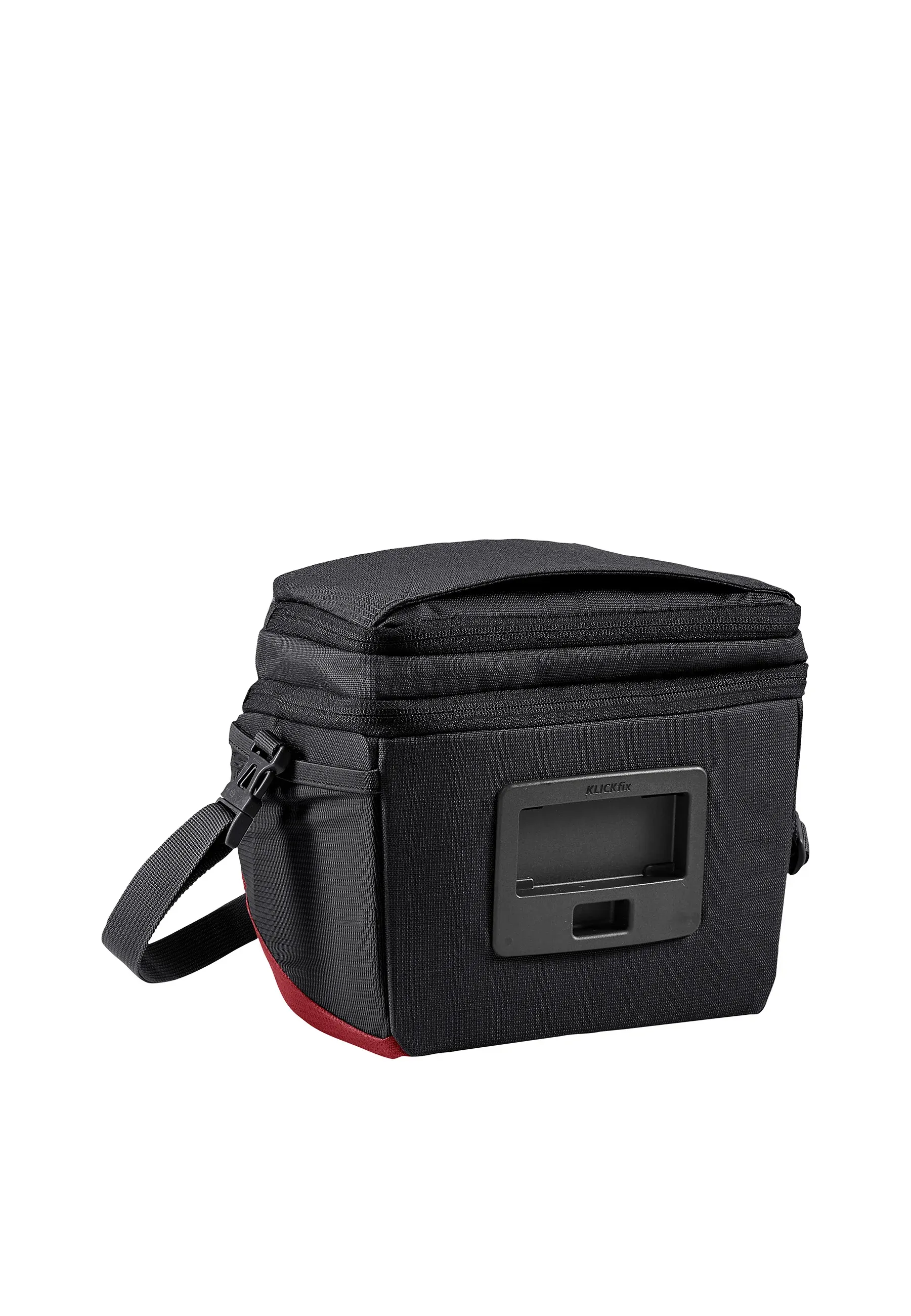 Vaude Vaude Rt Lenkertaschen Ontour Box M Klickfix Ready Unisex Borsa A Tracolla Noir Carmine