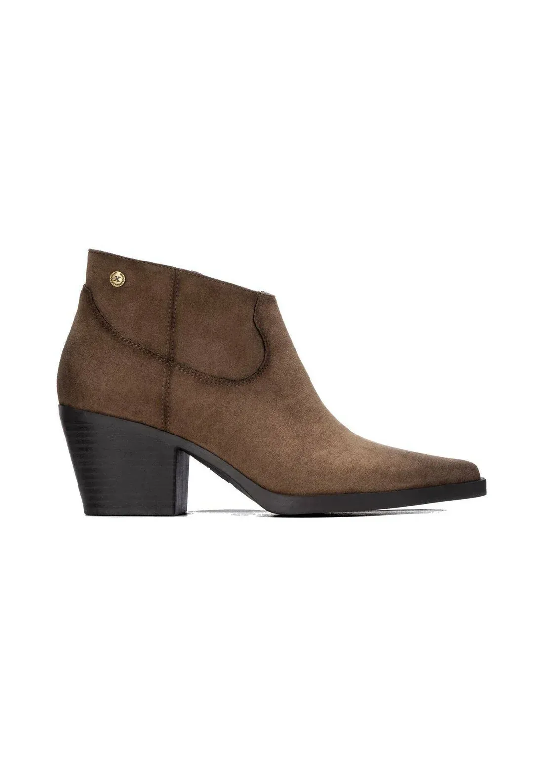 Xti Botin Femme à Talon Stivaletti Taupe