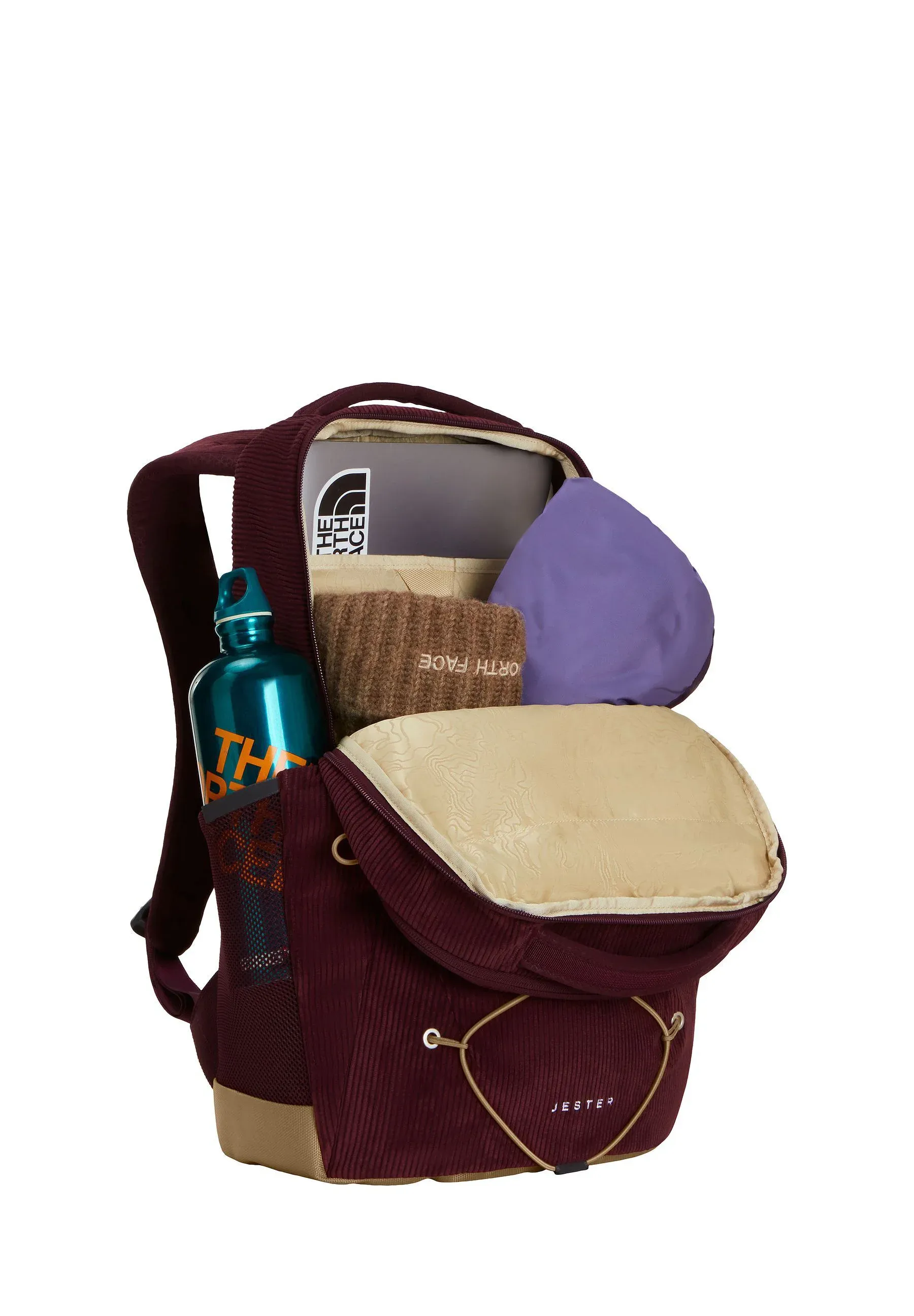 The North Face Jester Pro Unisexe Sacoche Bordeaux Profond Cuir Brun