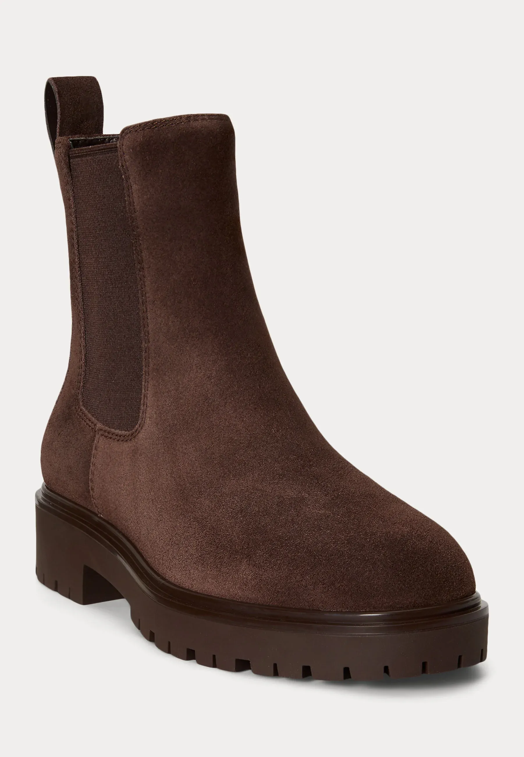 Lauren Ralph Lauren Allyson Suede Bootie Stivaletti Marron Châtaigne