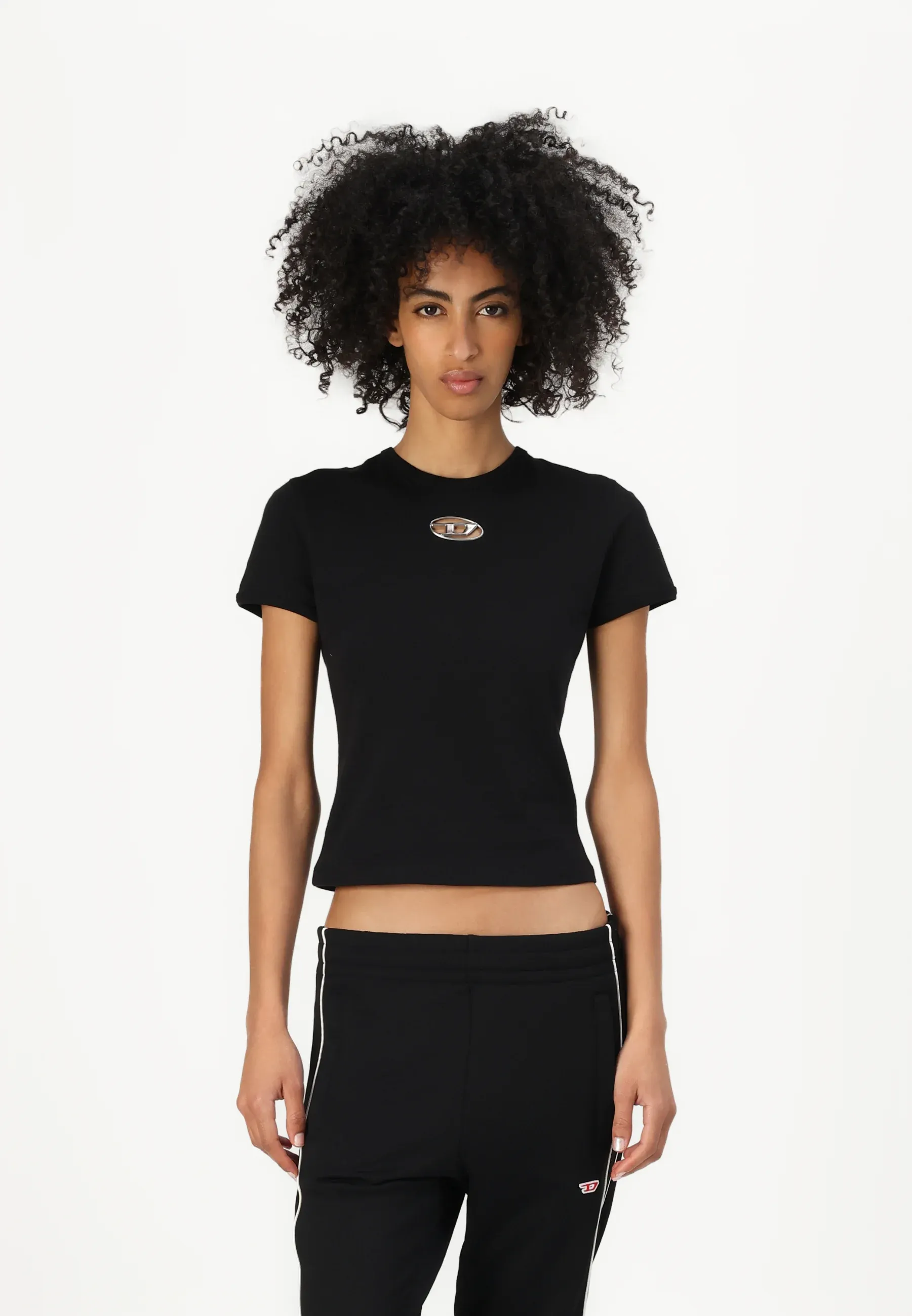 T-shirt Diesel Uncutie à imprimé noir