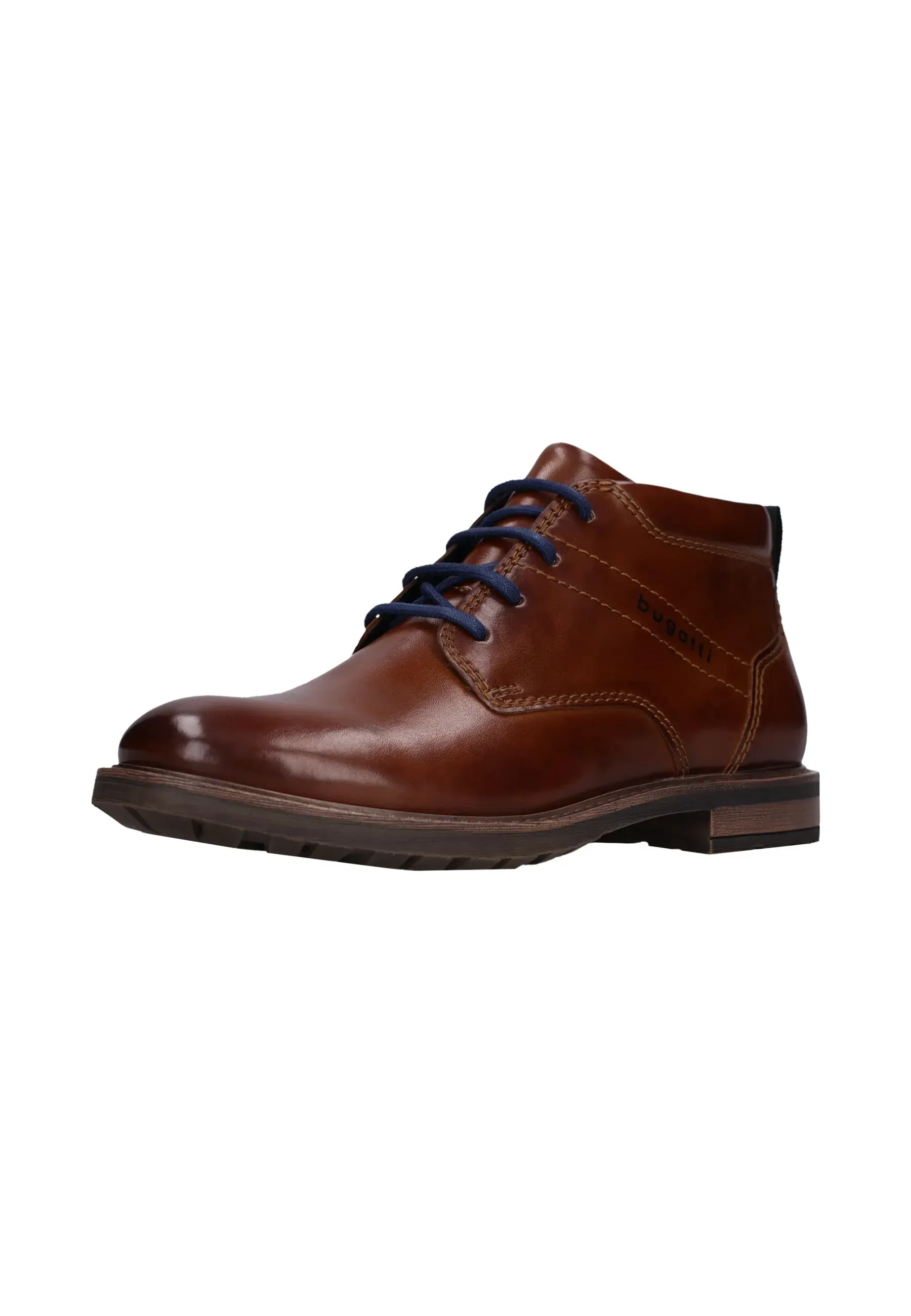 Bottes Bugatti à lacets Cognac