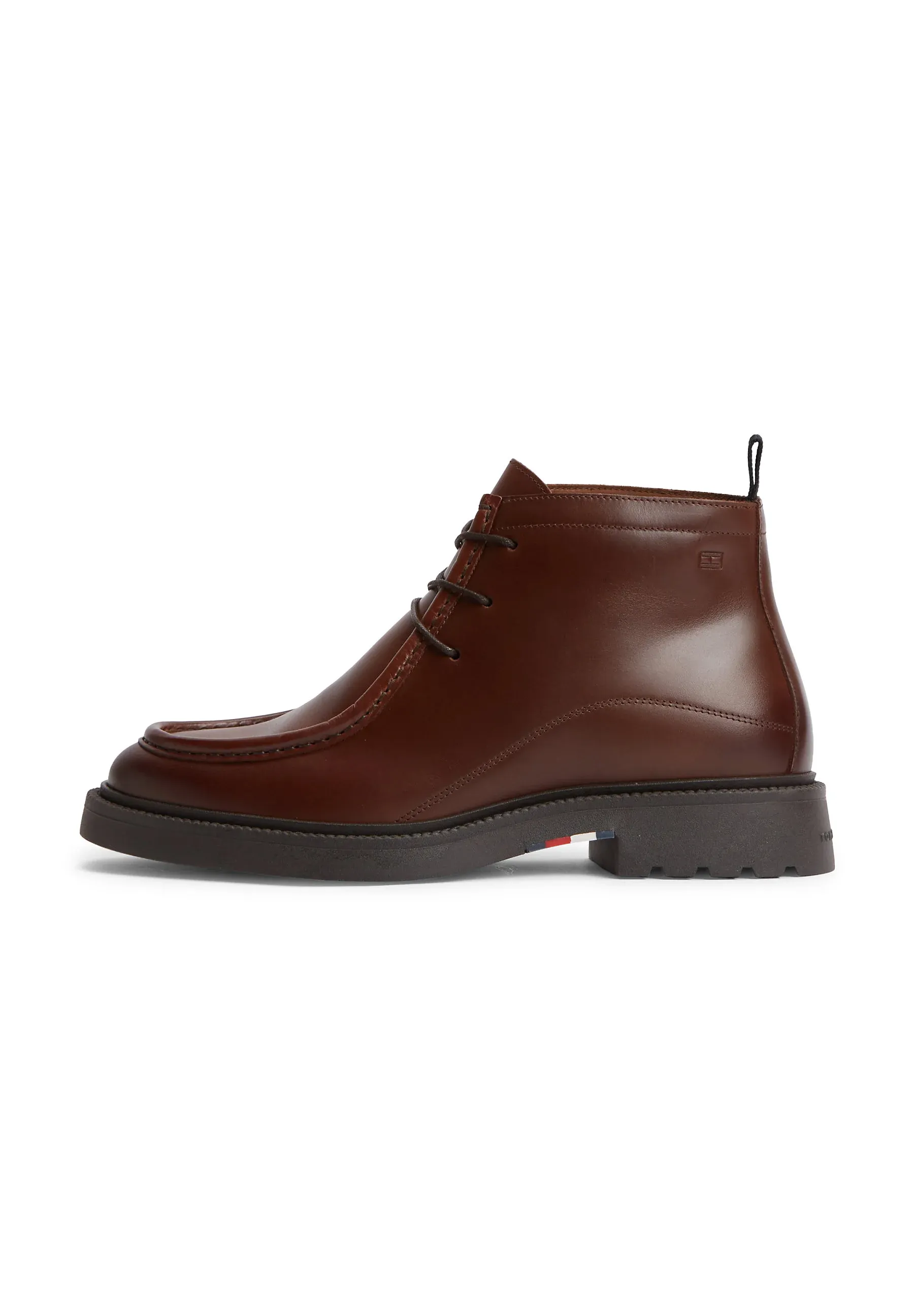 Tommy Hilfiger Corporate Casual Chukka Stivaletti Stringati Hiver Cognac