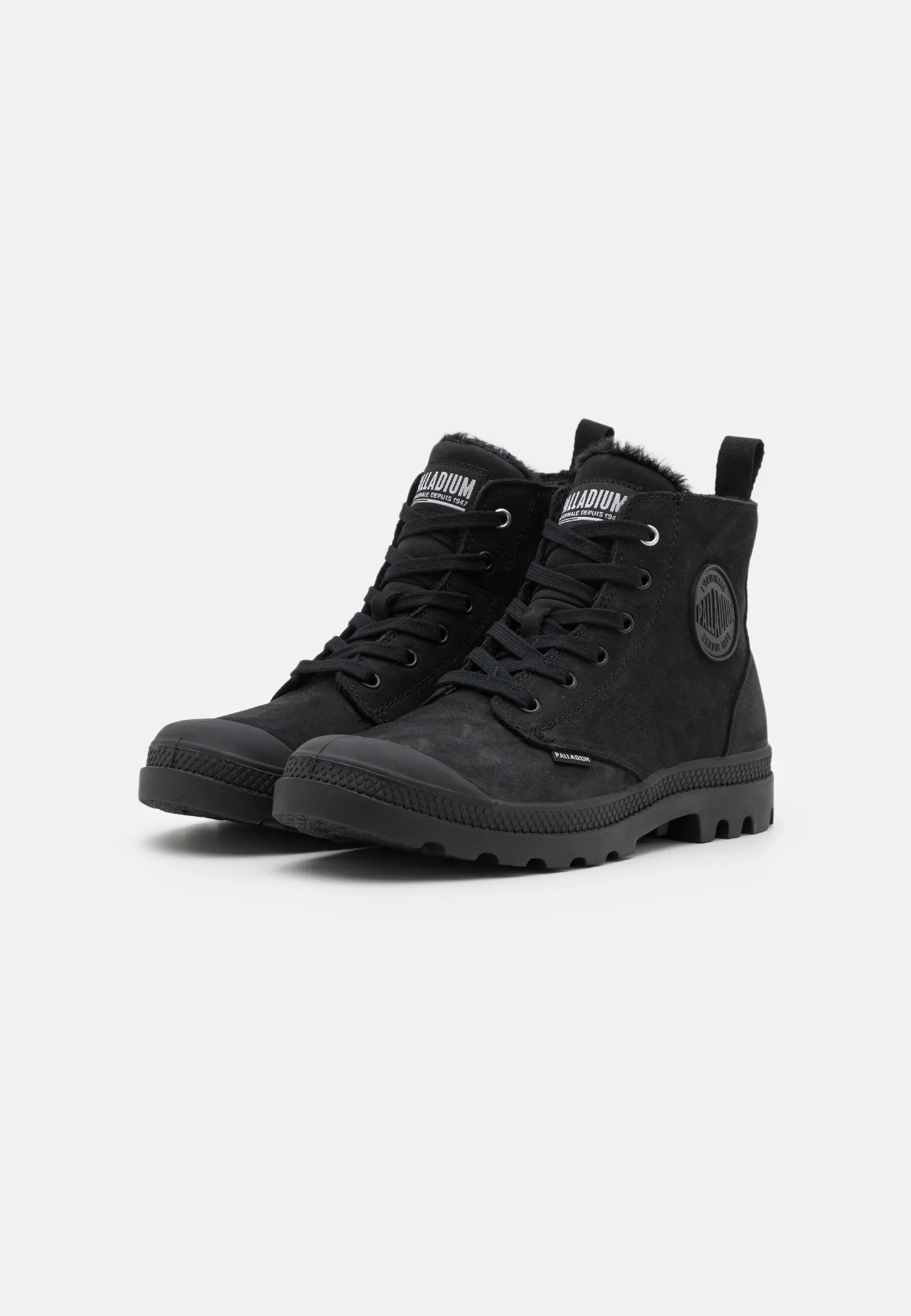 Palladium Pampa Hi Bottes à lacets Noire Intégrale