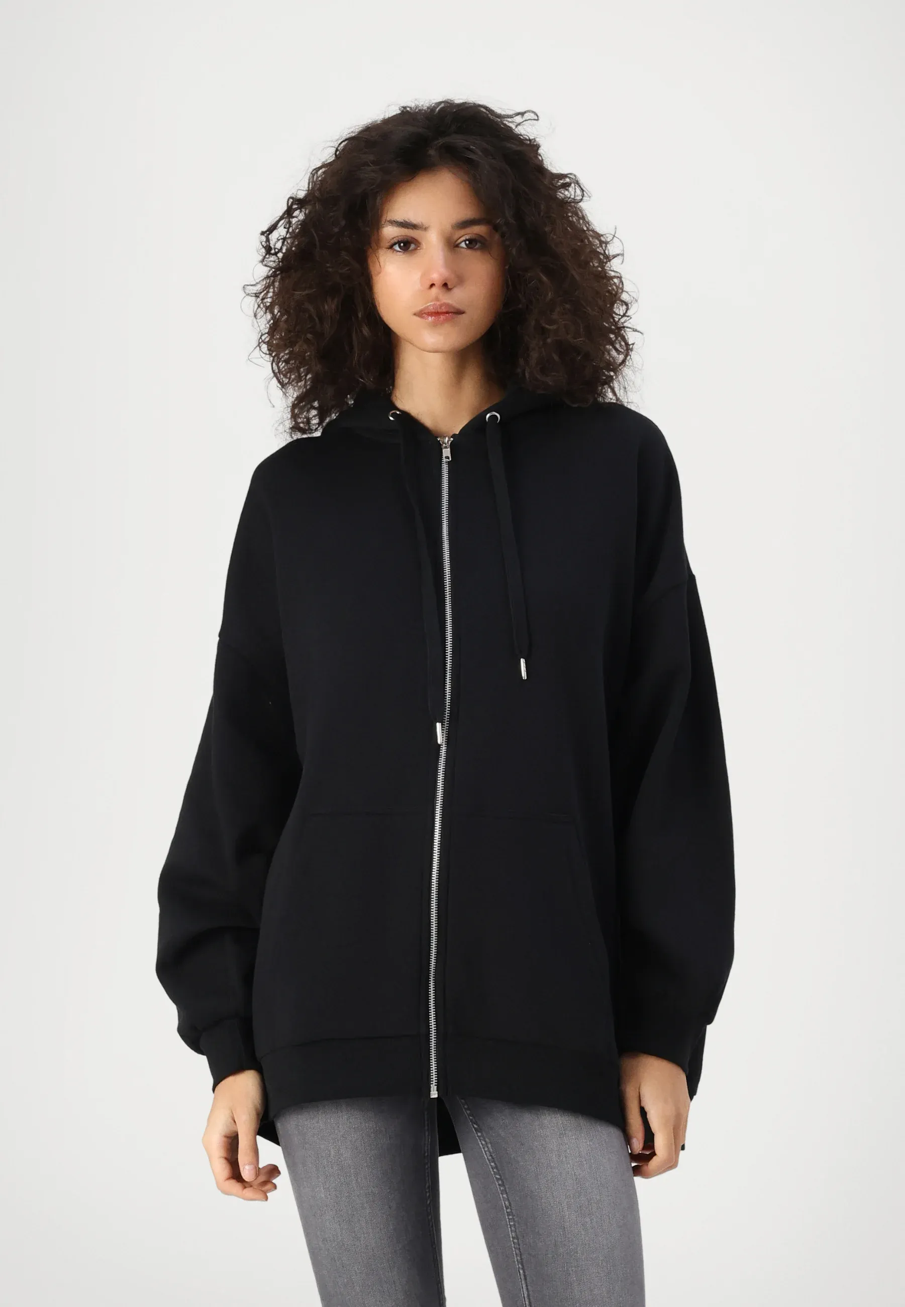 Manteau à capuche boyfriend Evenandodd - Noir