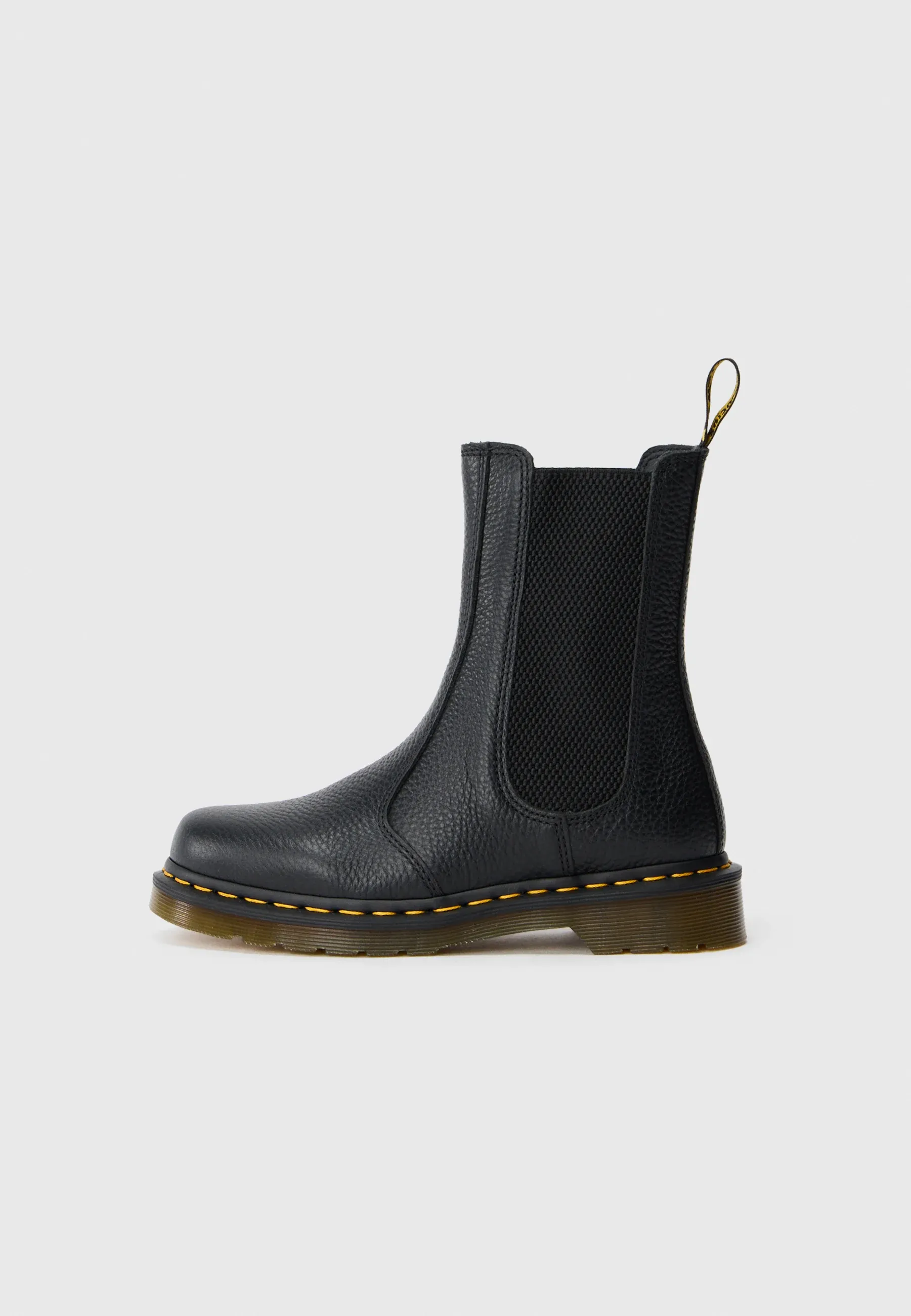 Dr Martens Hi Chelsea Bottes Noires Milled Nappa