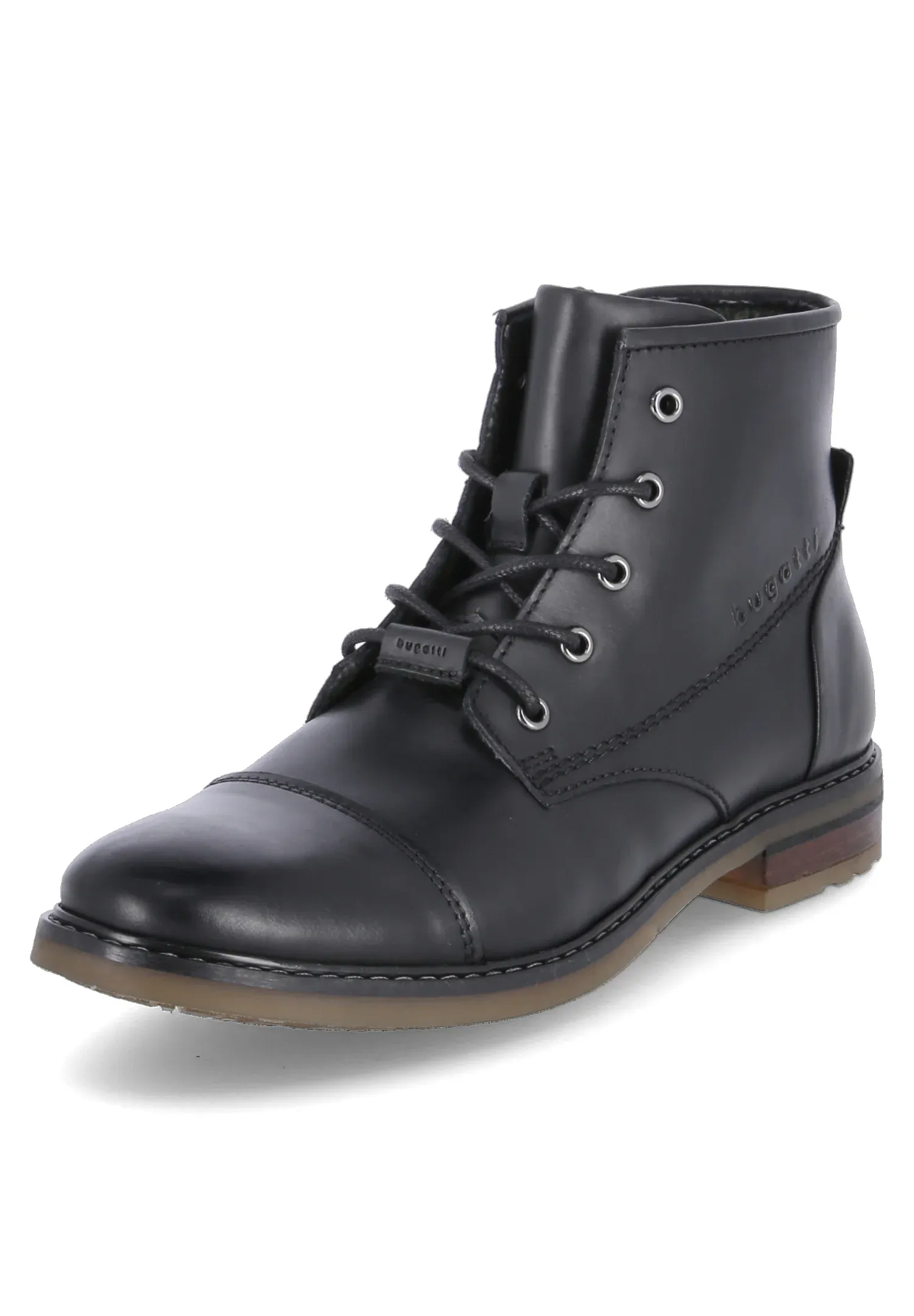 Bottes à lacets Bugatti Schwarz