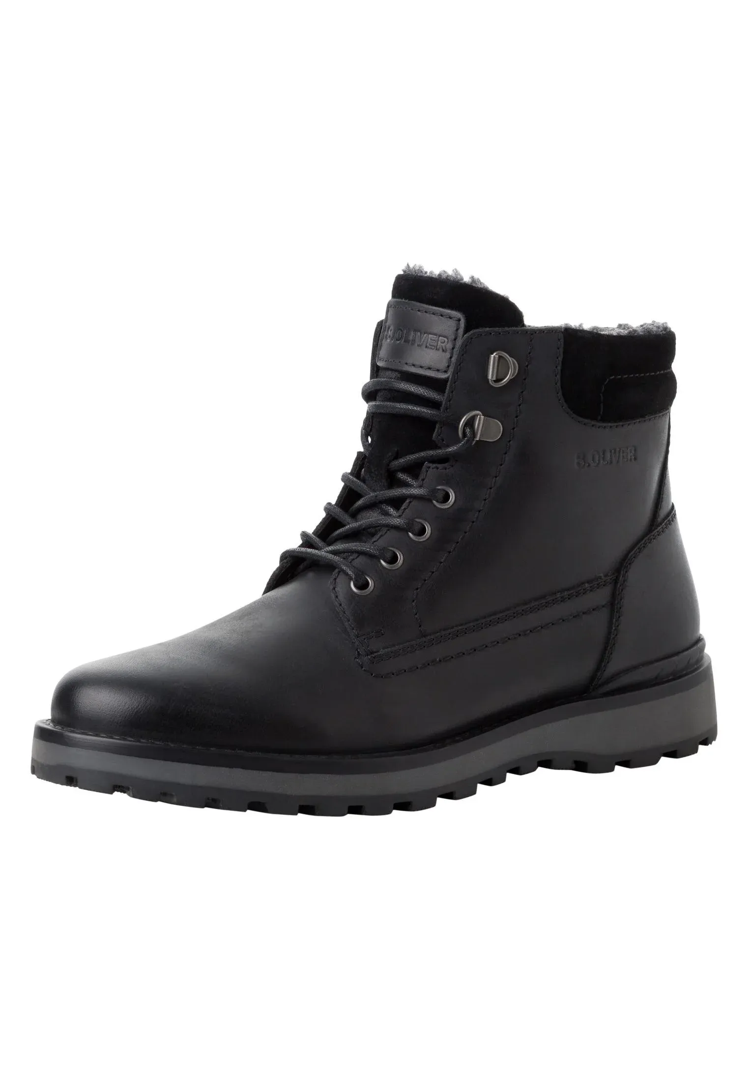 Soliver 5 16226 43 Stivaletti Stringati Noir