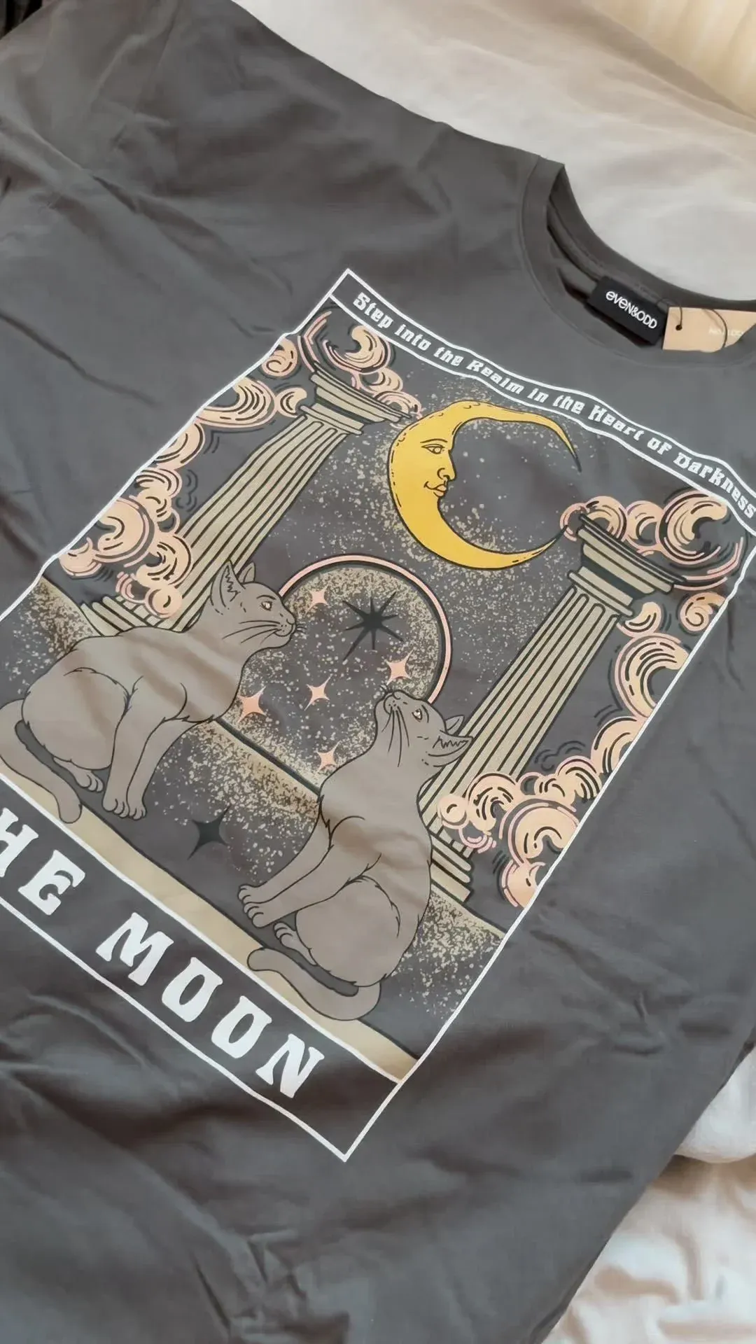 T-shirt Evenandodd à imprimé anthracite