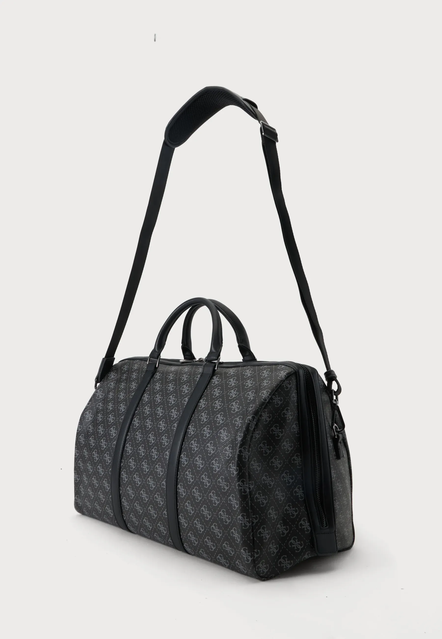 Guess Milano Weekender Moyen Sac À Main Noir Foncé