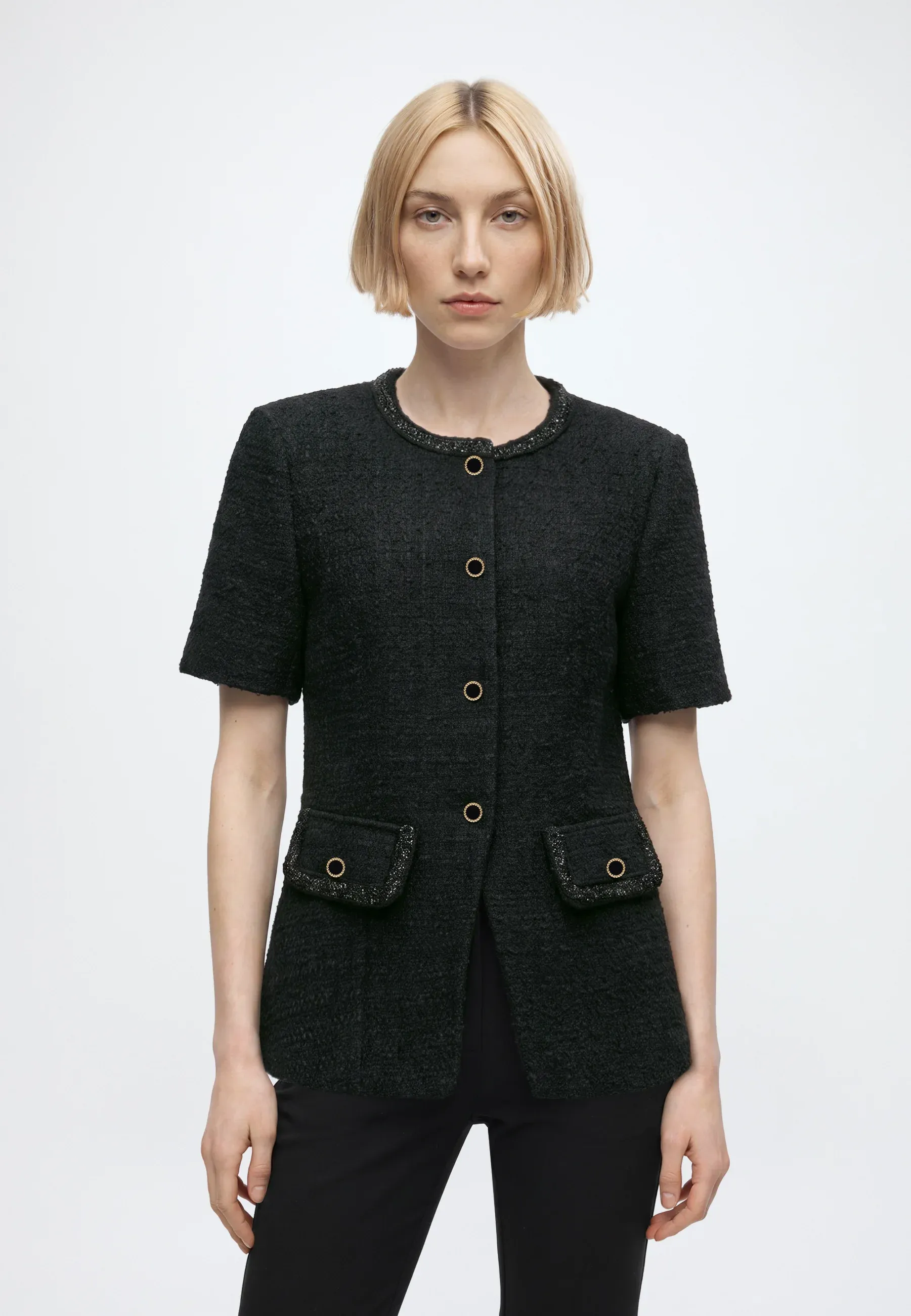 Yas Yasselina Ss Blazer Jacket Smanicato Noir