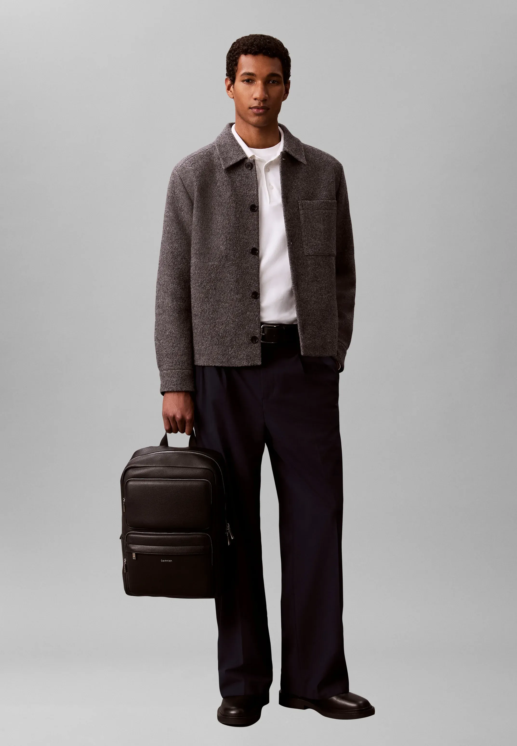 Calvin Klein Zaino à poches doubles surélevées Noir