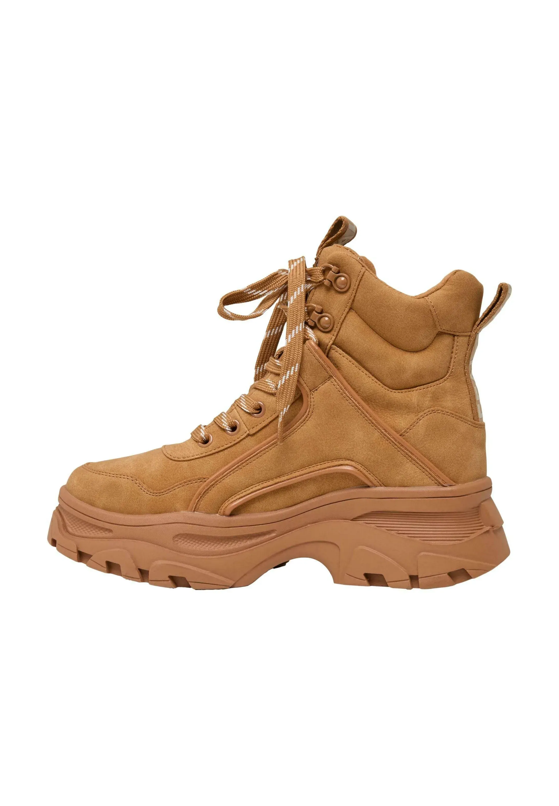 Bottes Buffalo à brides Cognac