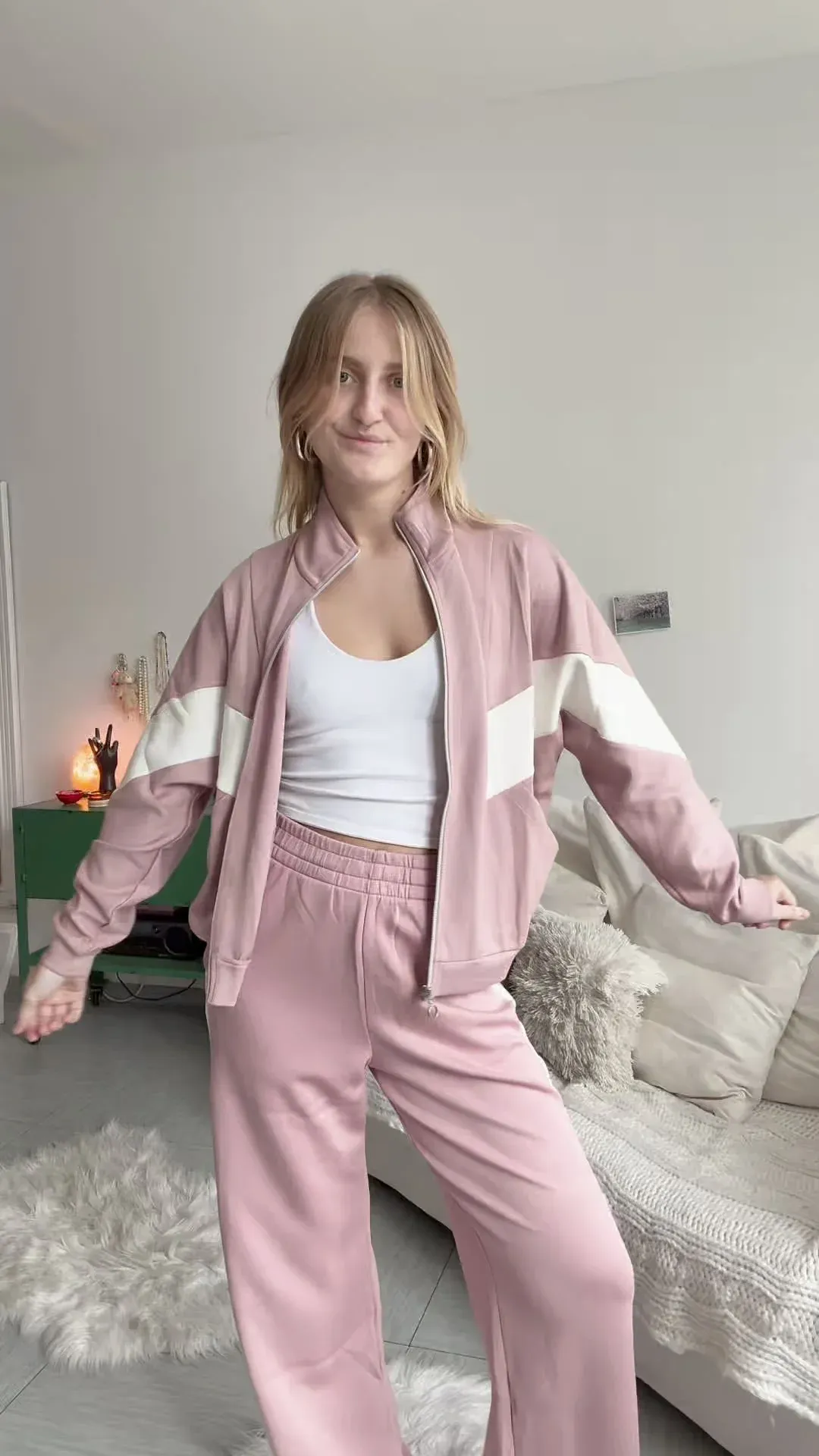 Evenandodd Set Tuta Dusty Pinkecru