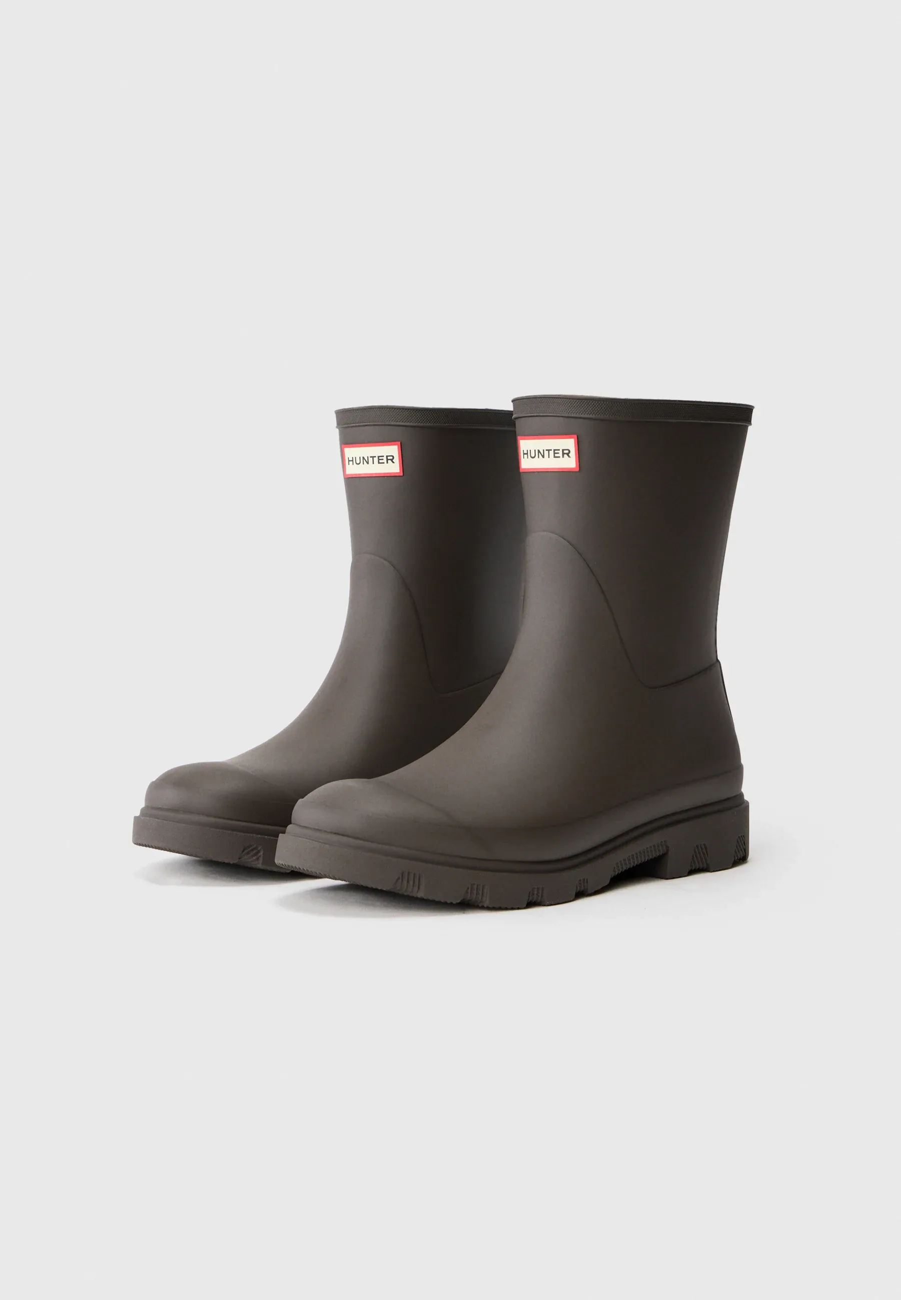 Hunter Original Downpour Short Bottes Unisexe en Caoutchouc Brun Chocolat