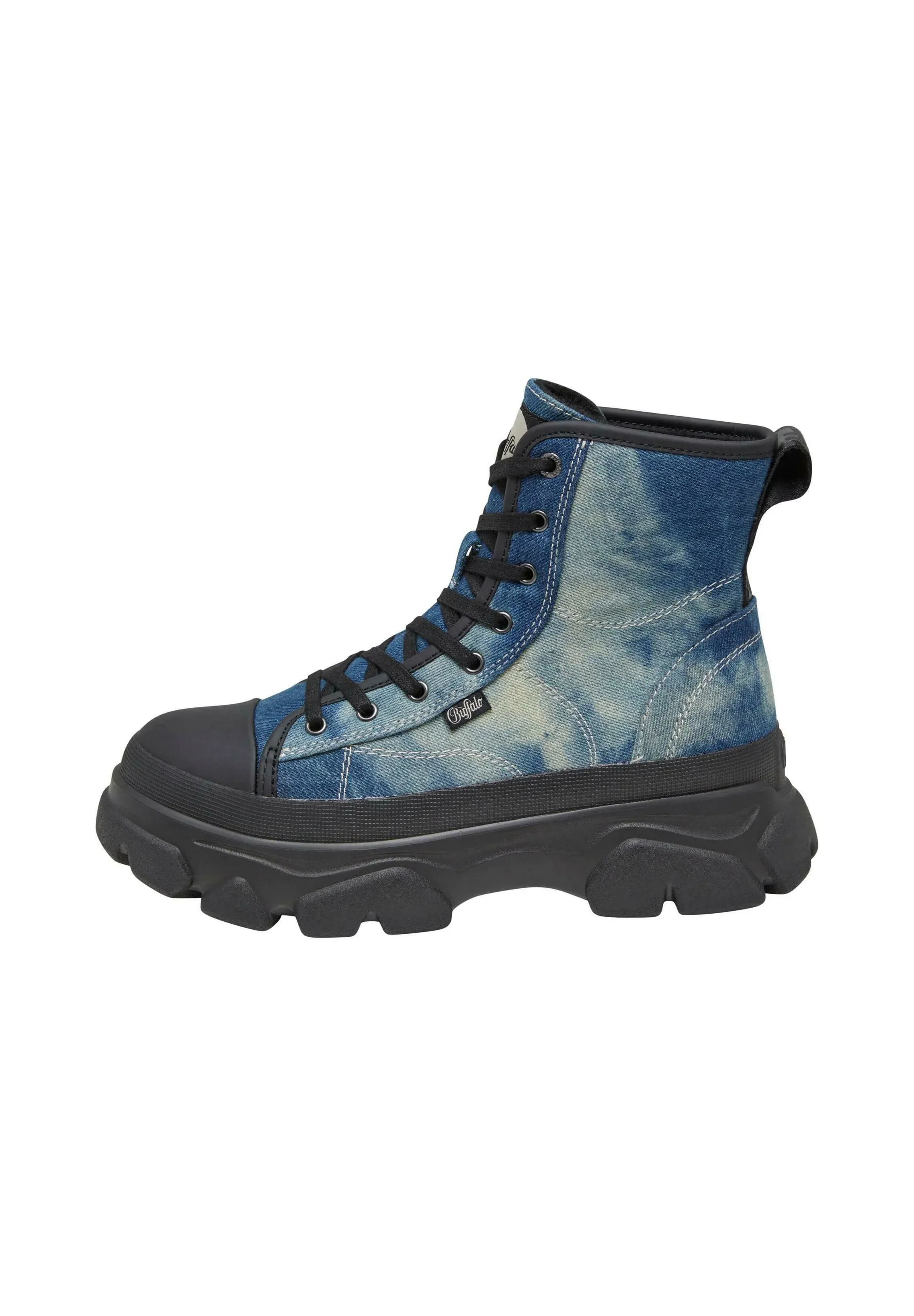 Bottes Buffalo À Lacets Bleu