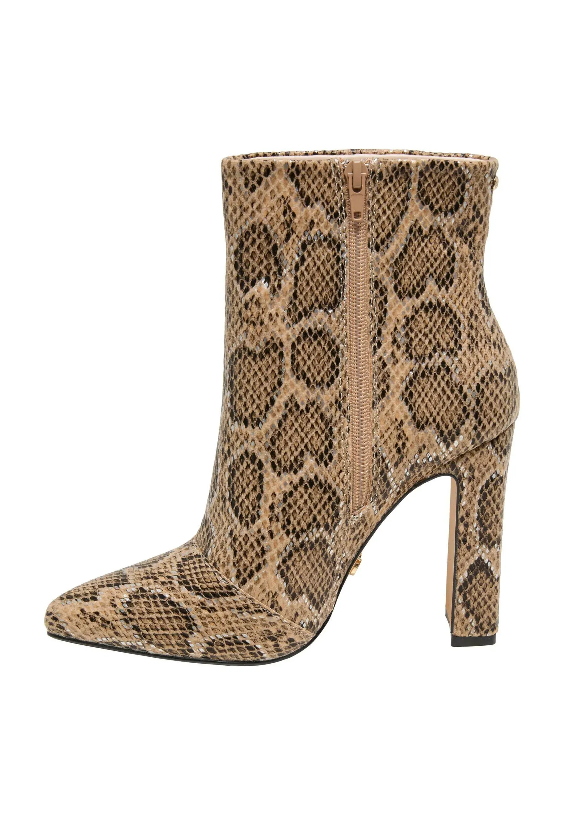 Buffalo Stivaletti Crème Beige Snake