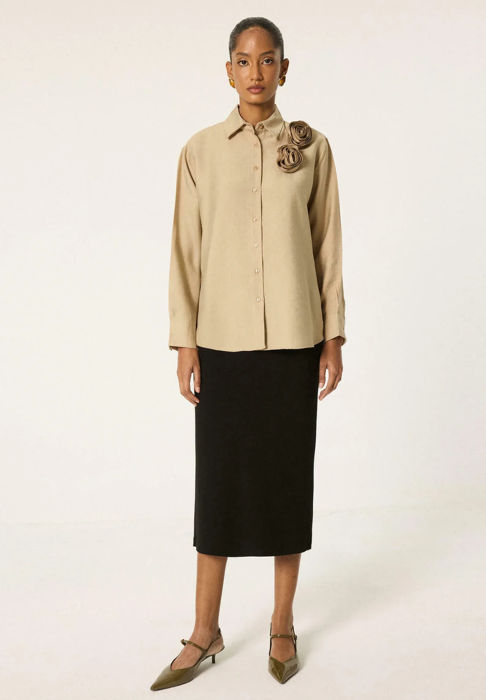 Touche Prive Chemise Beige