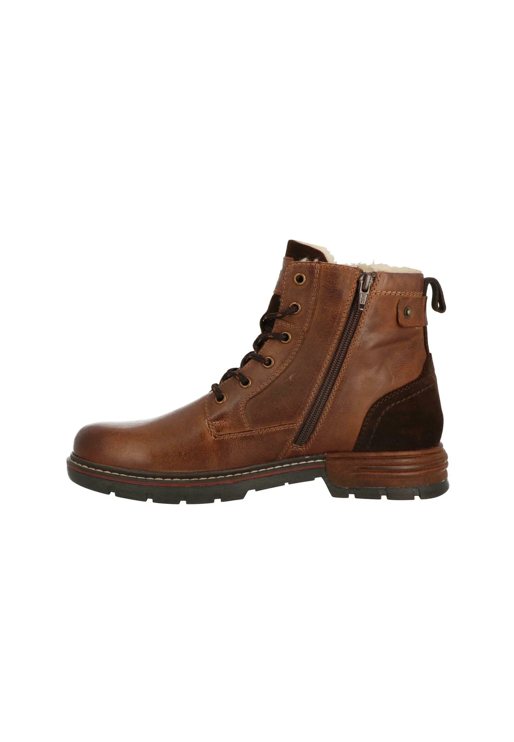 Mustang Stivaletti Stringati Cognac