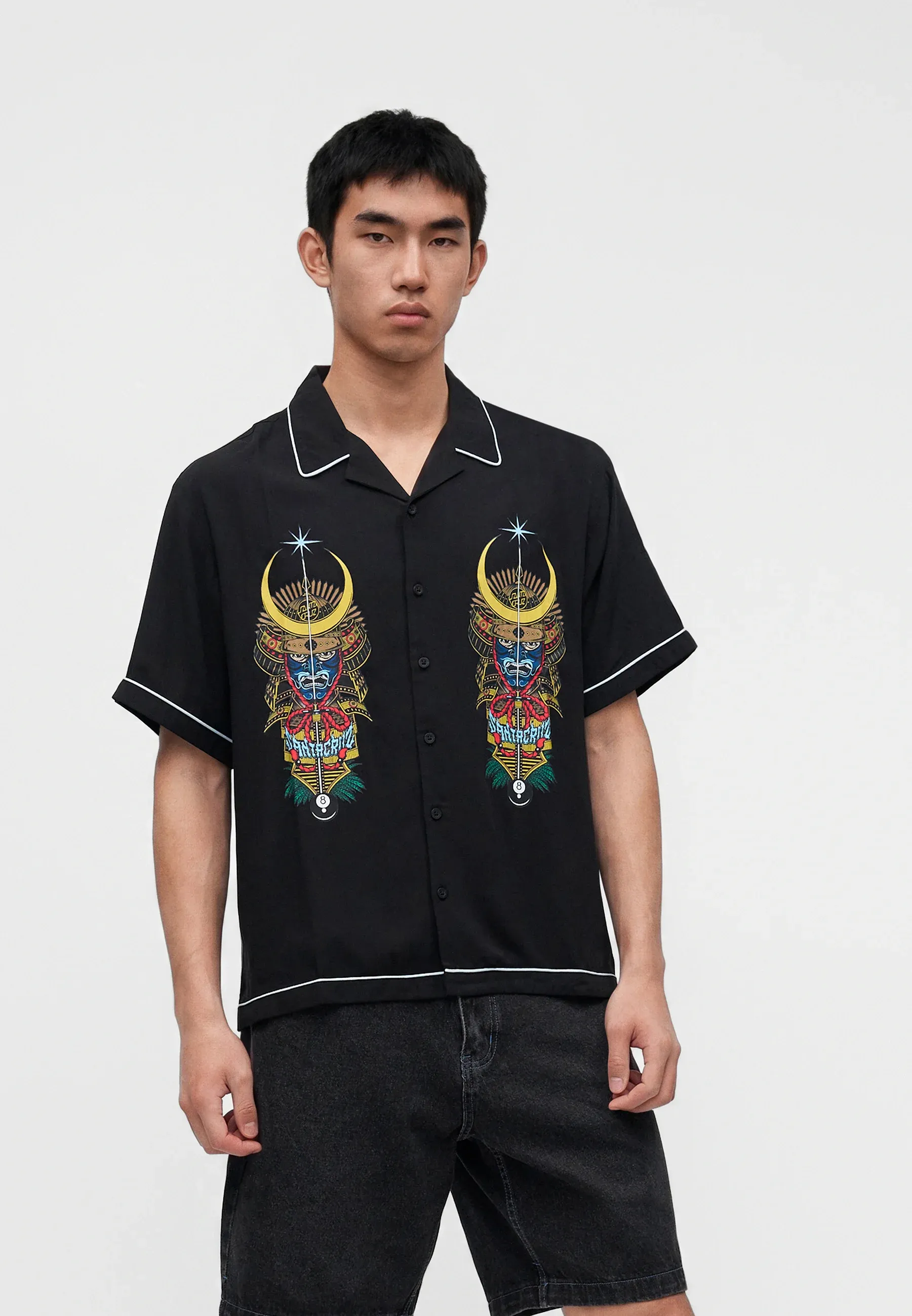 Santa Cruz Winkowski Samurai Shirt Unisex Camicia Noir
