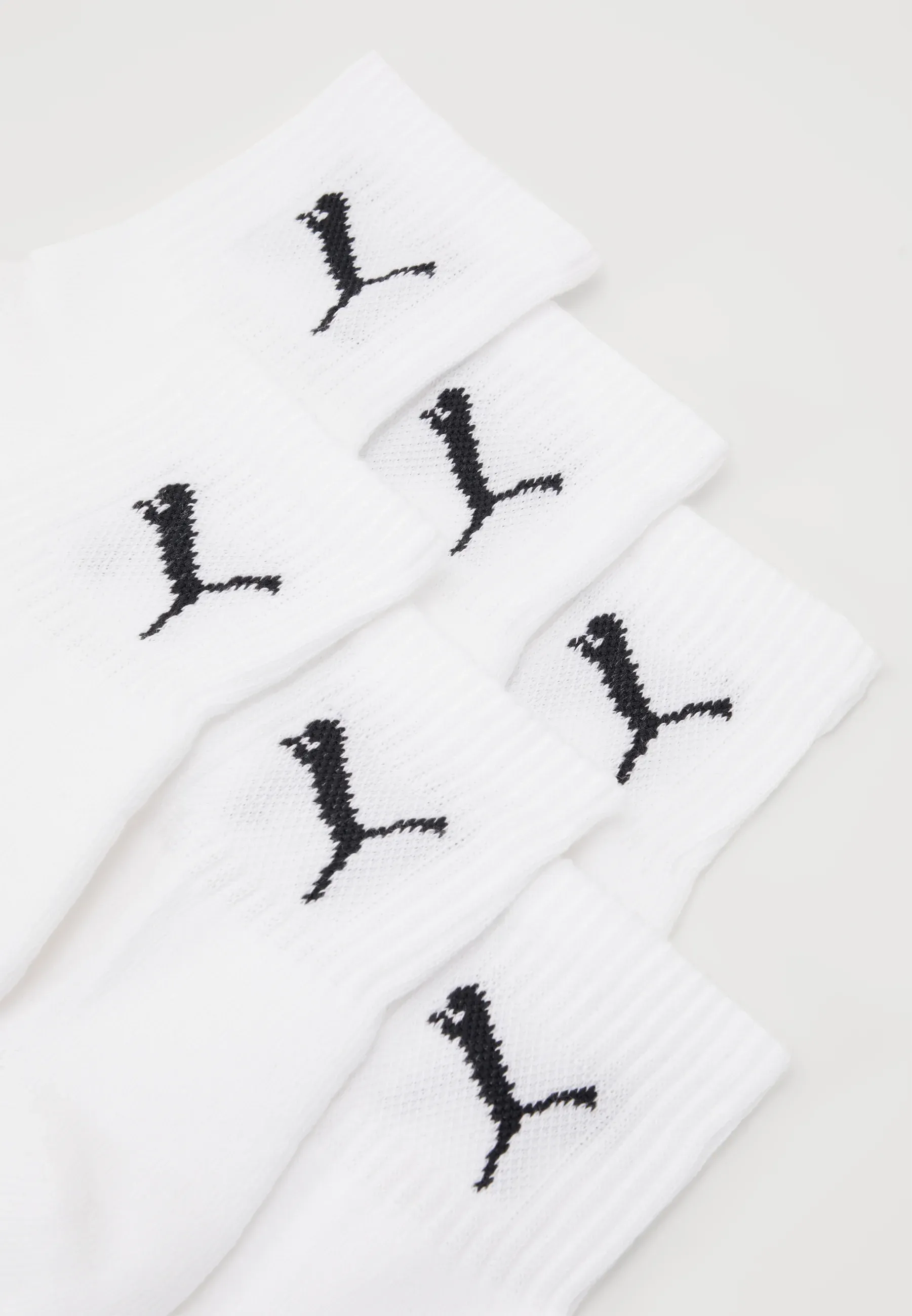 Puma Short Crew Ecom 6 Pièces Chaussettes Sportives Unisexe Blanc