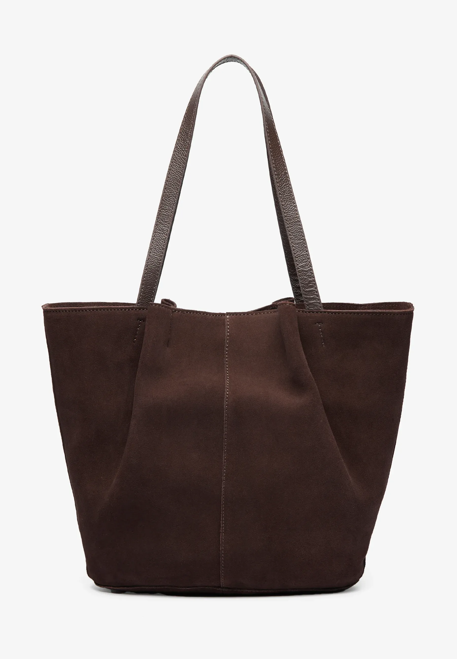 Sac à main en cuir Zign brun chocolat