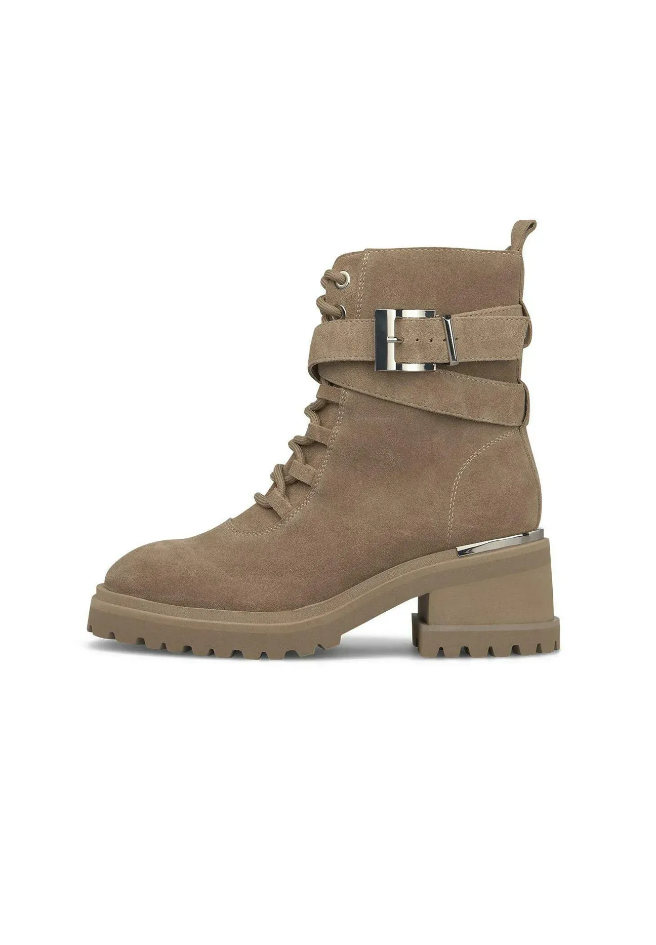 Alma En Pena Bottes à lacets beige clair